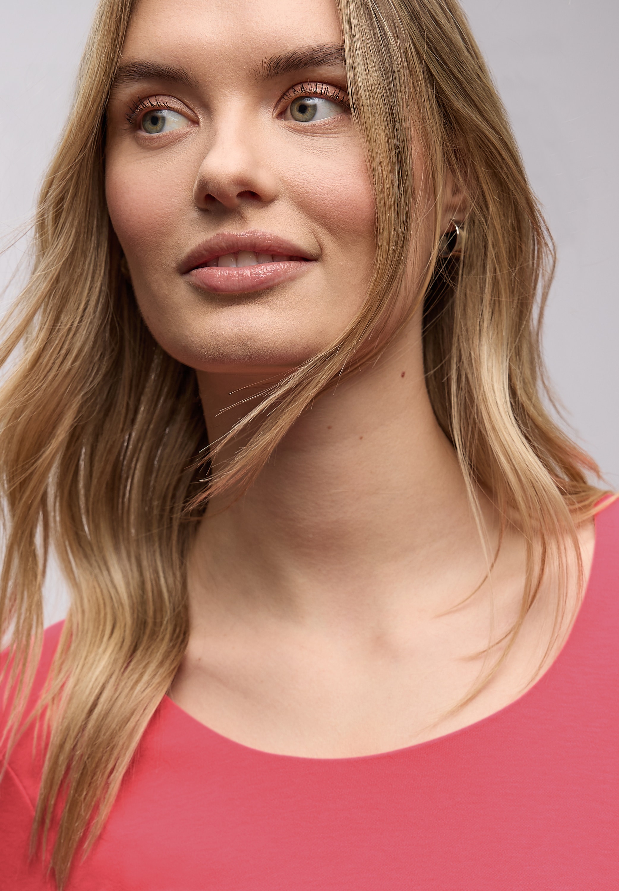 STREET ONE 3/4-Arm-Shirt »Style Pania« in Unifarbe