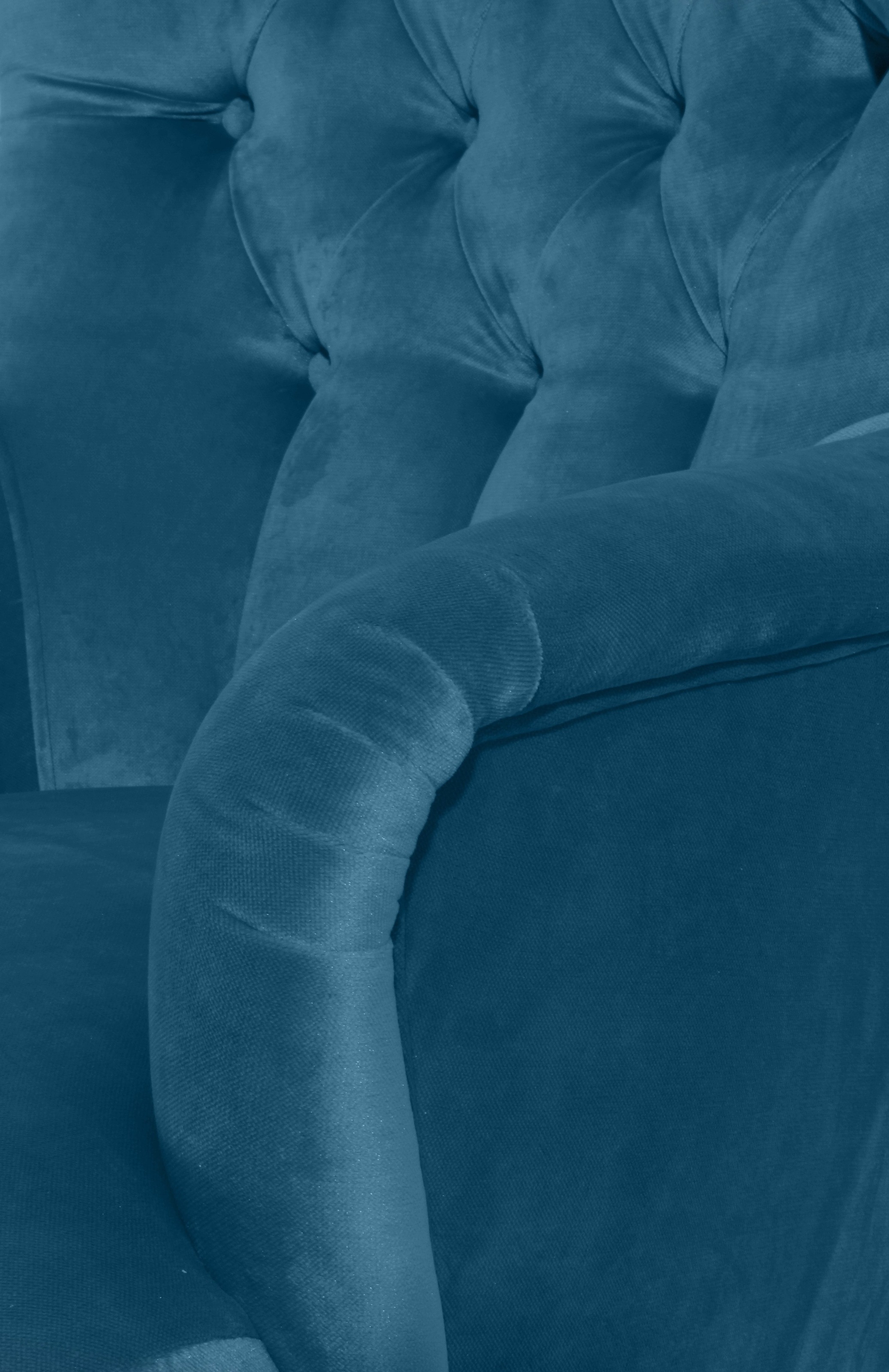Max Winzer® Chesterfield-Sessel »Bradley, Loungesessel, Chesterfield Optik in aktuellen Farben, bequem«, hohe Rückenlehne mit edler Knopfheftung, Retro und modern, hoher Fuß
