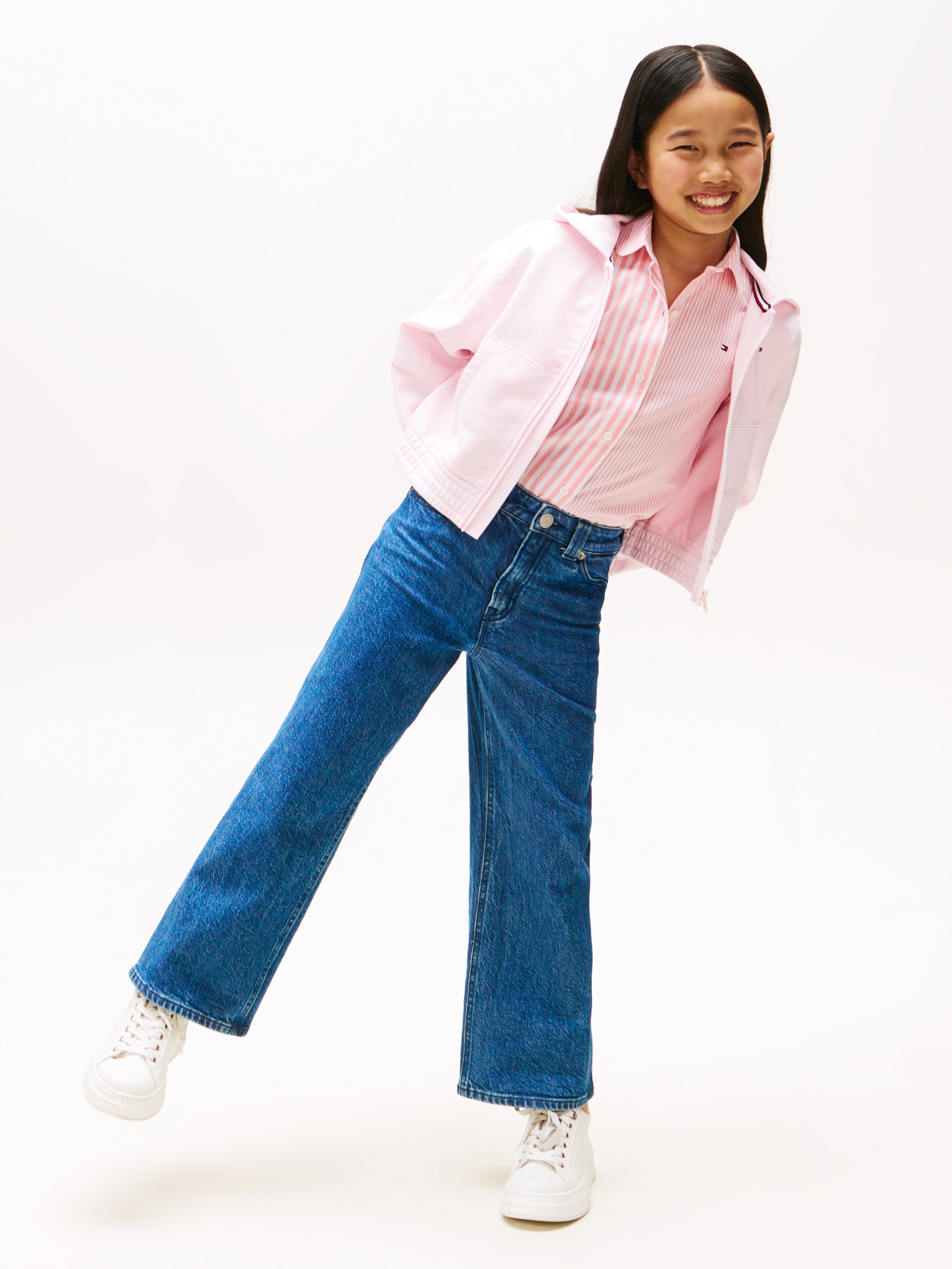 Tommy Hilfiger Kapuzensweatjacke »TOMMY PUFF PRINT ZIP THRU HOODIE« für Kinder bis 16 Jahre, Druck auf der Kapuze