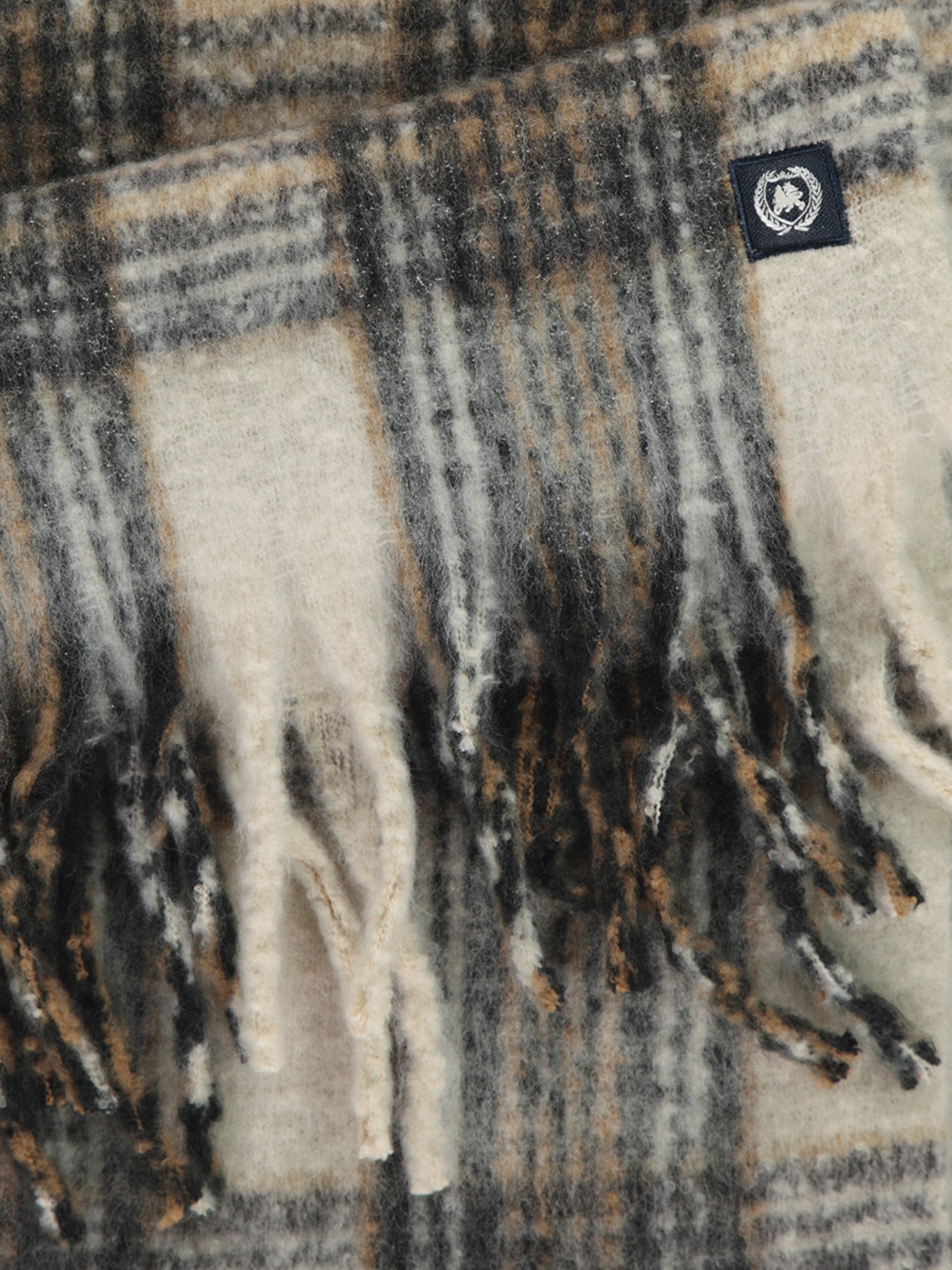 LERROS Wollschal »LERROS Herren Karoschal, weich gebürstet«