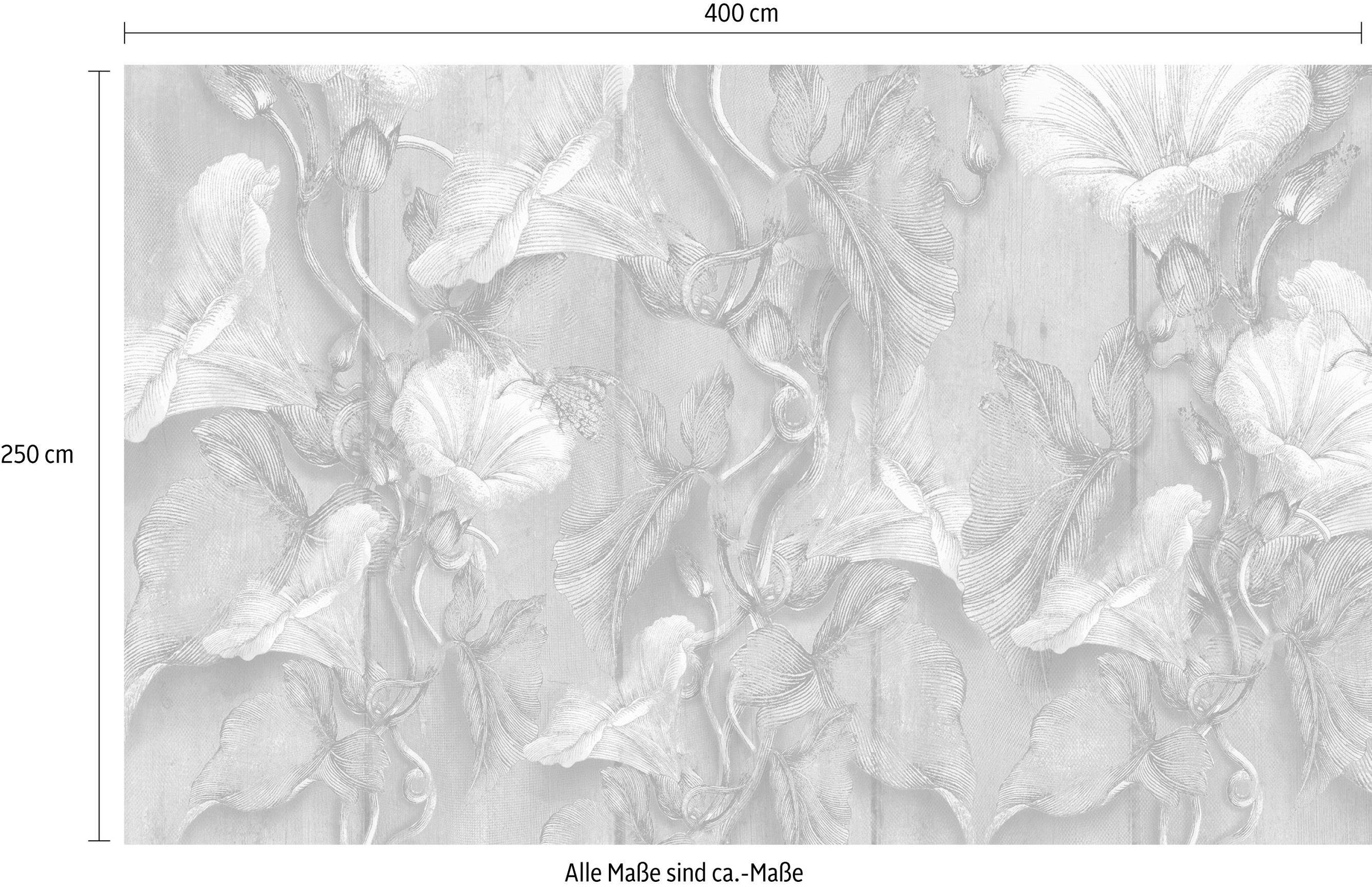 Komar Vliestapete »Digitaldruck Vlies - Bloomin - Größe 400 x 250 cm«, bedruckt, Wohnzimmer, Schlafzimmer