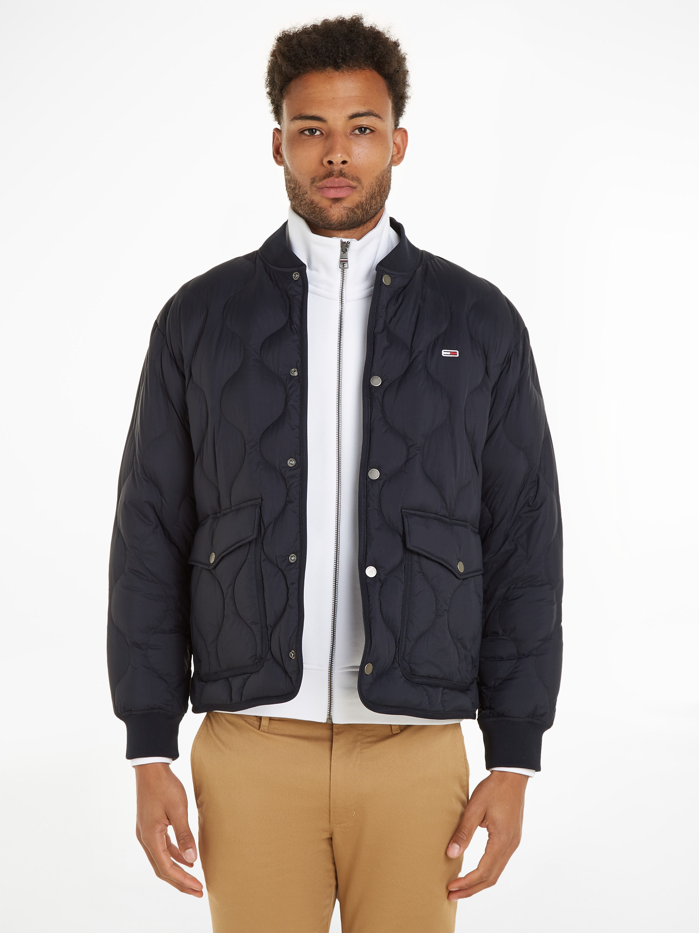 OTTO Tommy JACKET«, Jeans bei Kapuze QUILTED »TJM DOWN online shoppen ohne LT Steppjacke