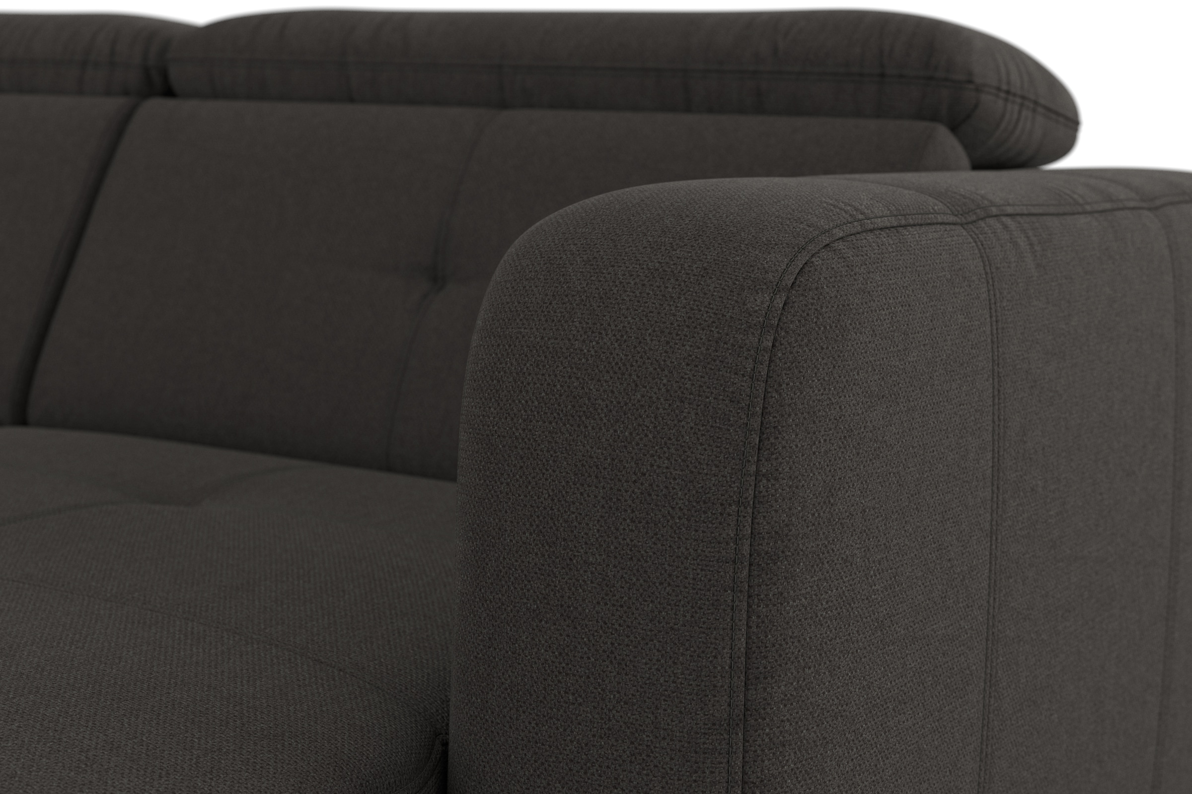 sit&more Wohnlandschaft »Belluci U-Form«, Kopfteilverstellung und Federkern, wahlweise mit Bettfunktion