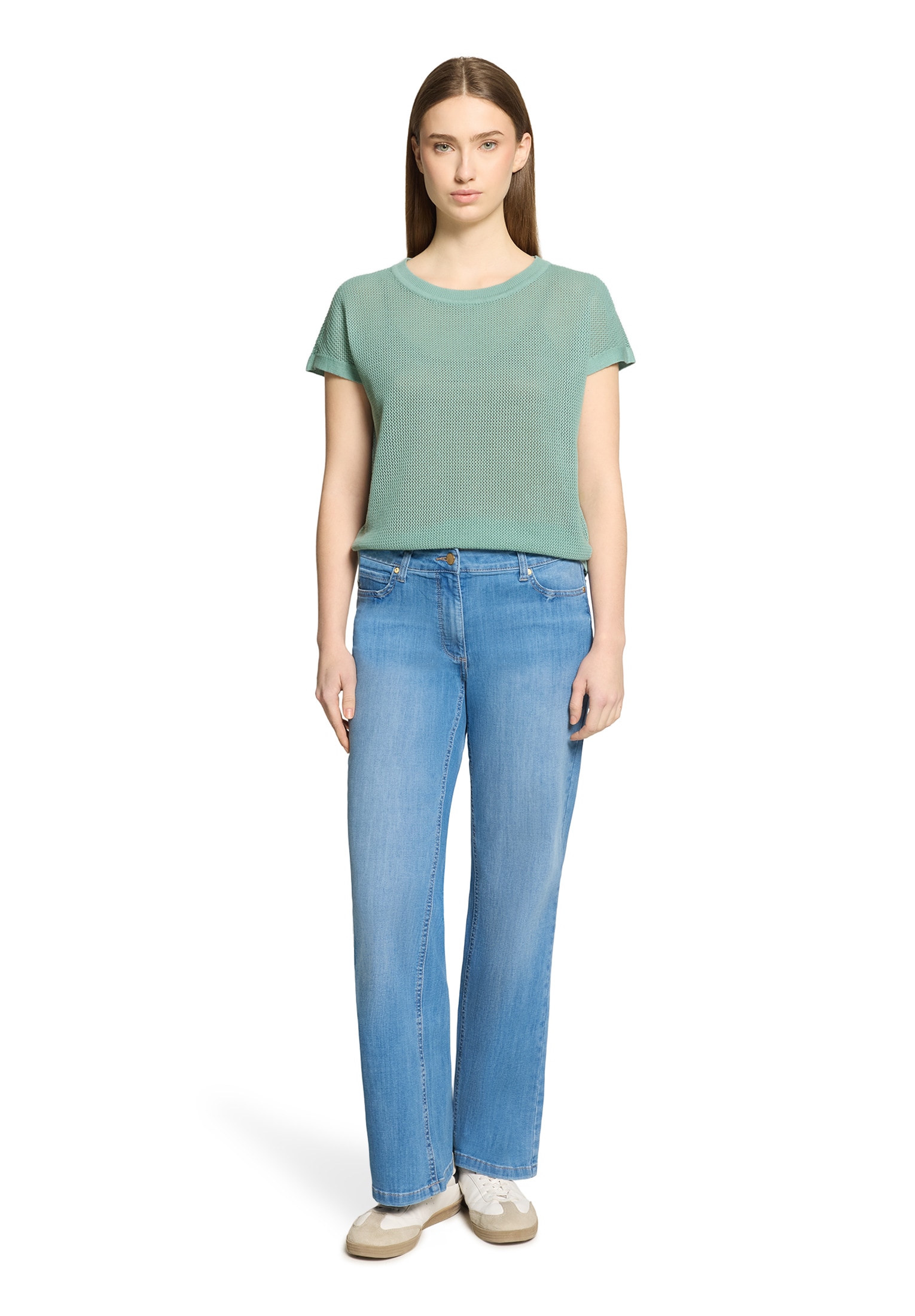 Betty Barclay Rundhalspullover »Lochstrick-Pullover ohne Arm«