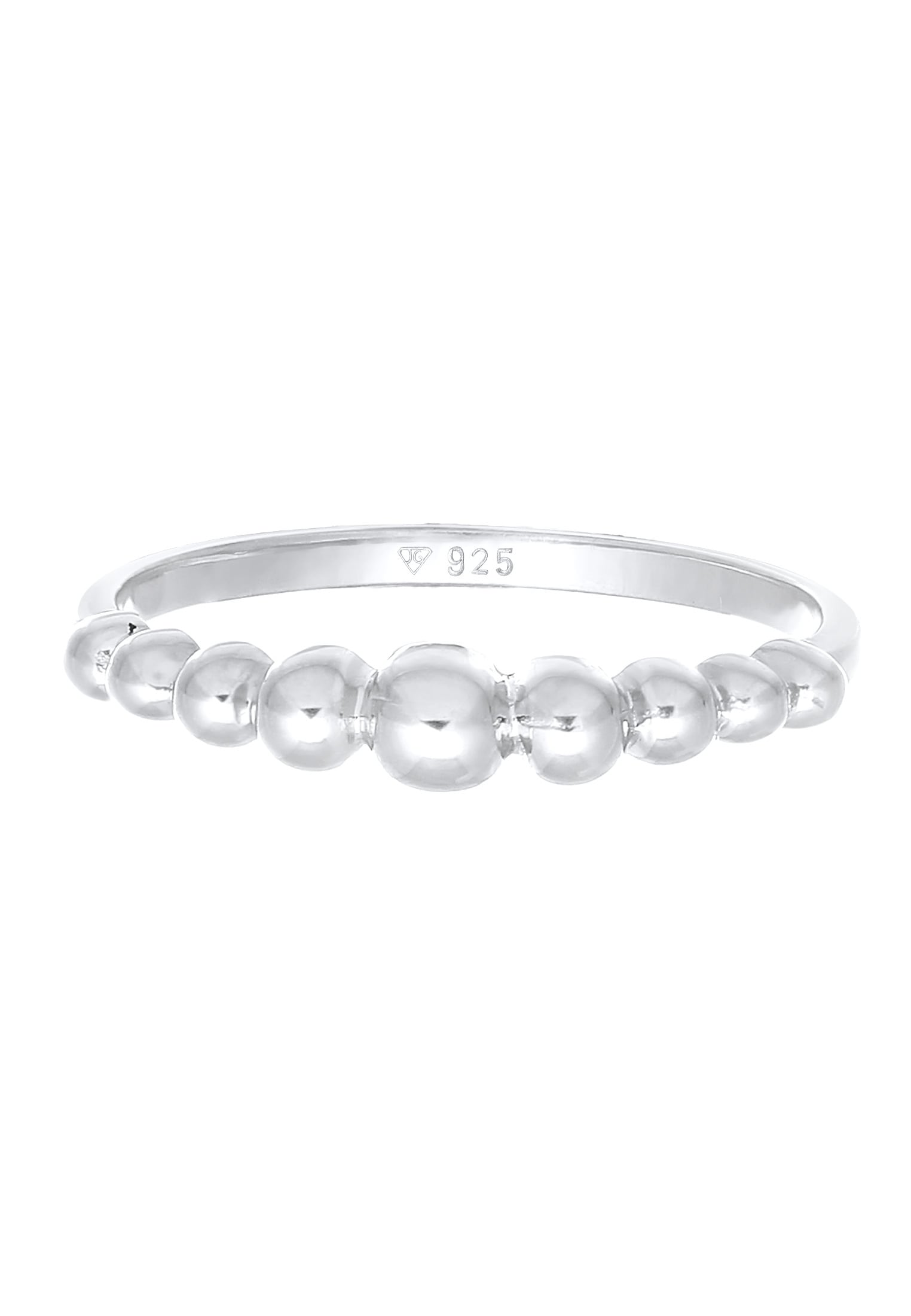 Elli Silberring »Ring Stapelring Kugel Dots Optik 925er Silber«