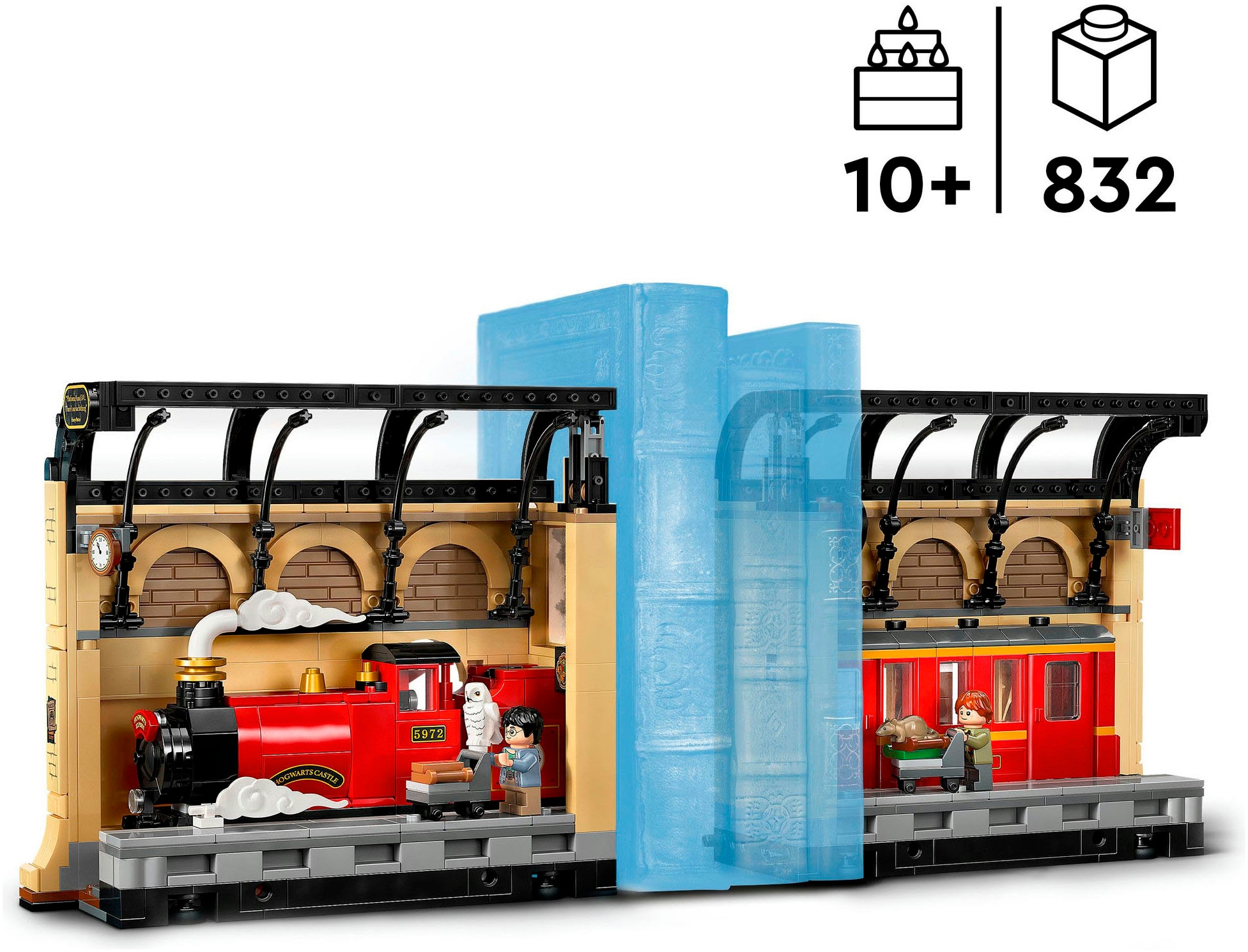 LEGO® Konstruktionsspielsteine »Buchstütze: Hogwarts Express (76450), LEGO Harry Potter™«, (832 St.), Made in Europe