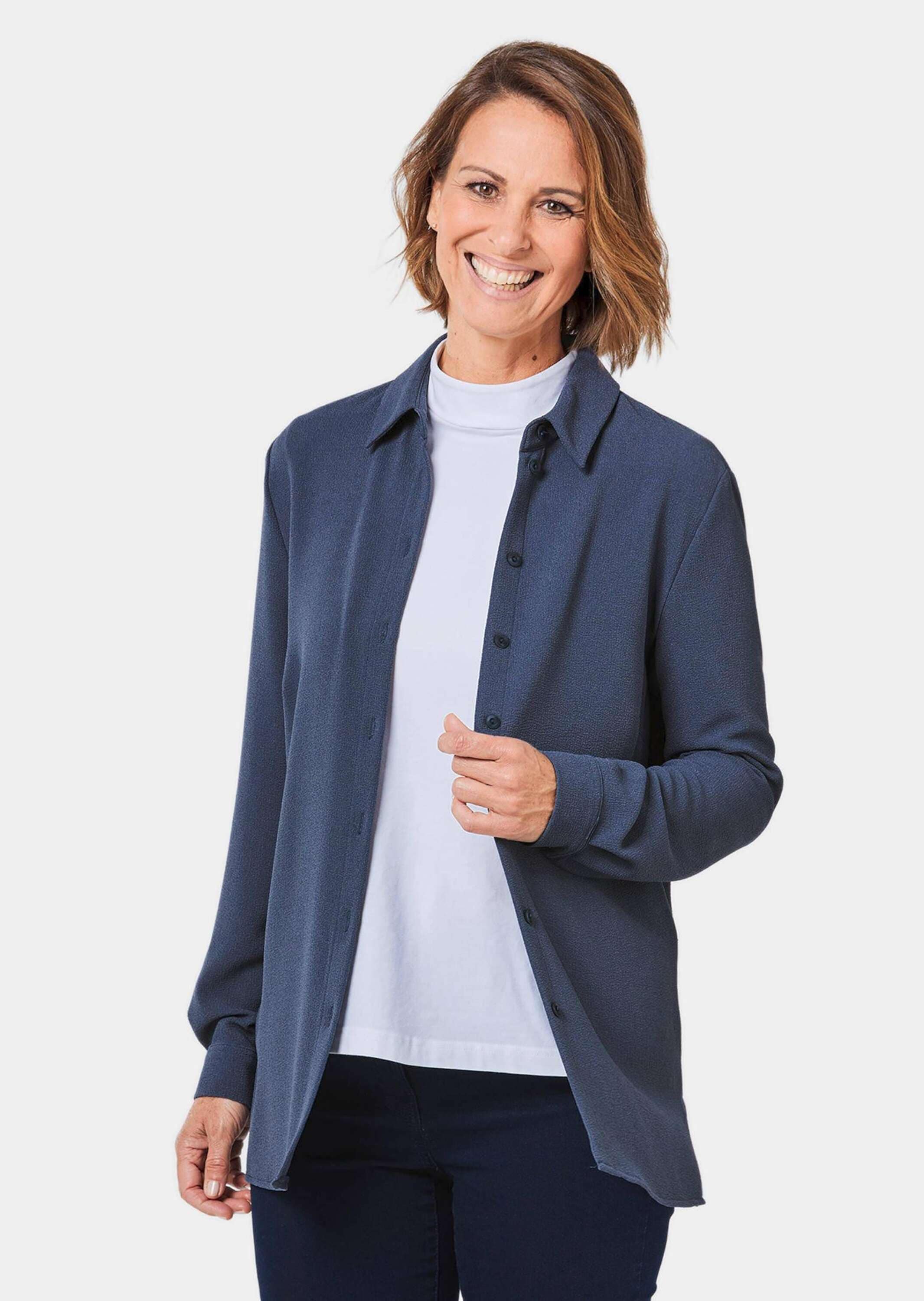 GOLDNER Kurzjacke »Leichte Blusenjacke in pflegeleichter Qualität«