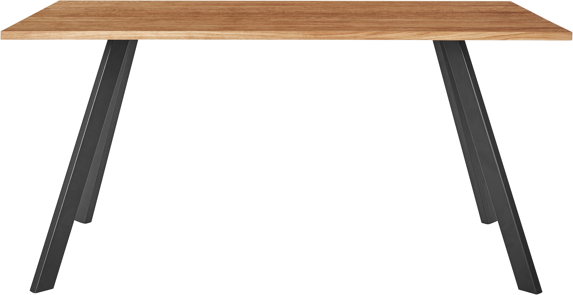 andas Esstisch, Tischplatte aus massiver Eiche, FSC®- Massivholz, Gestell  aus Metall OTTO Online Shop