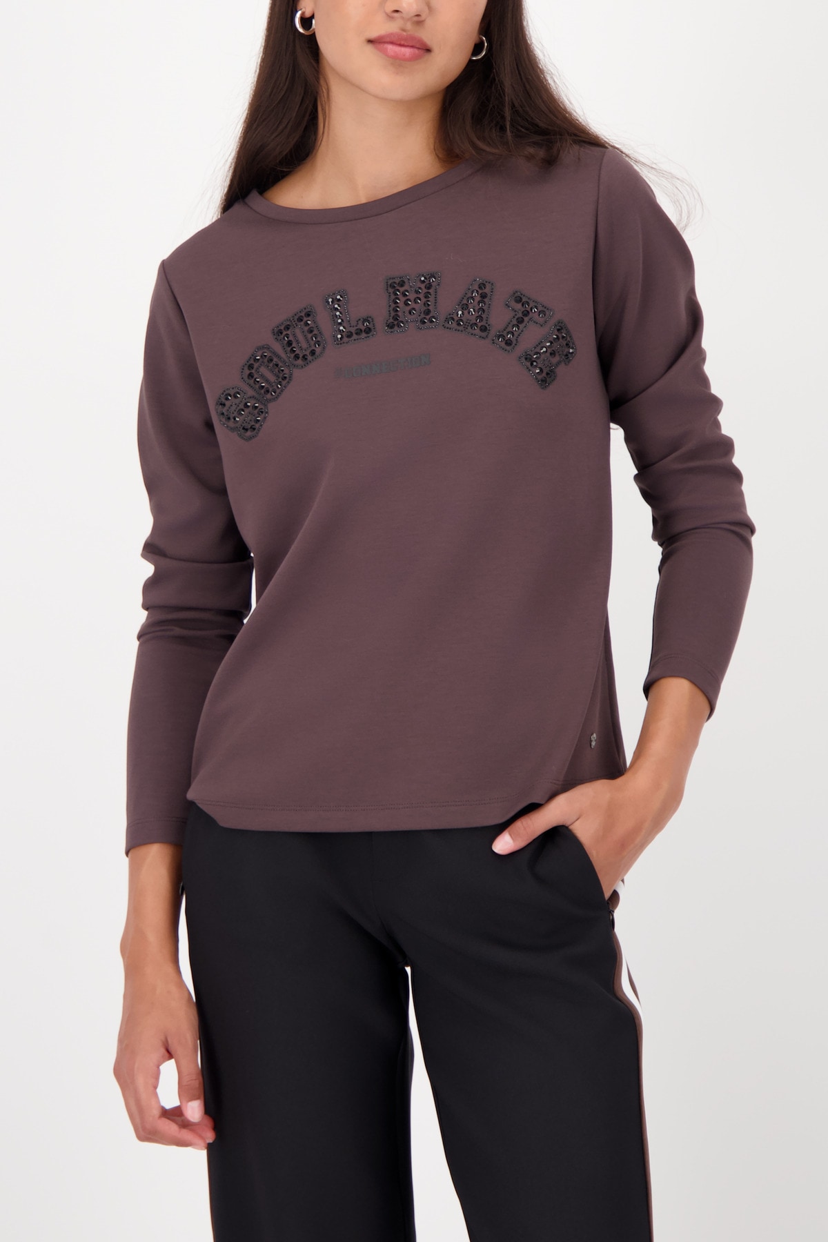 Monari Sweatshirt , Regular fit mit Rundhalsausschnitt
