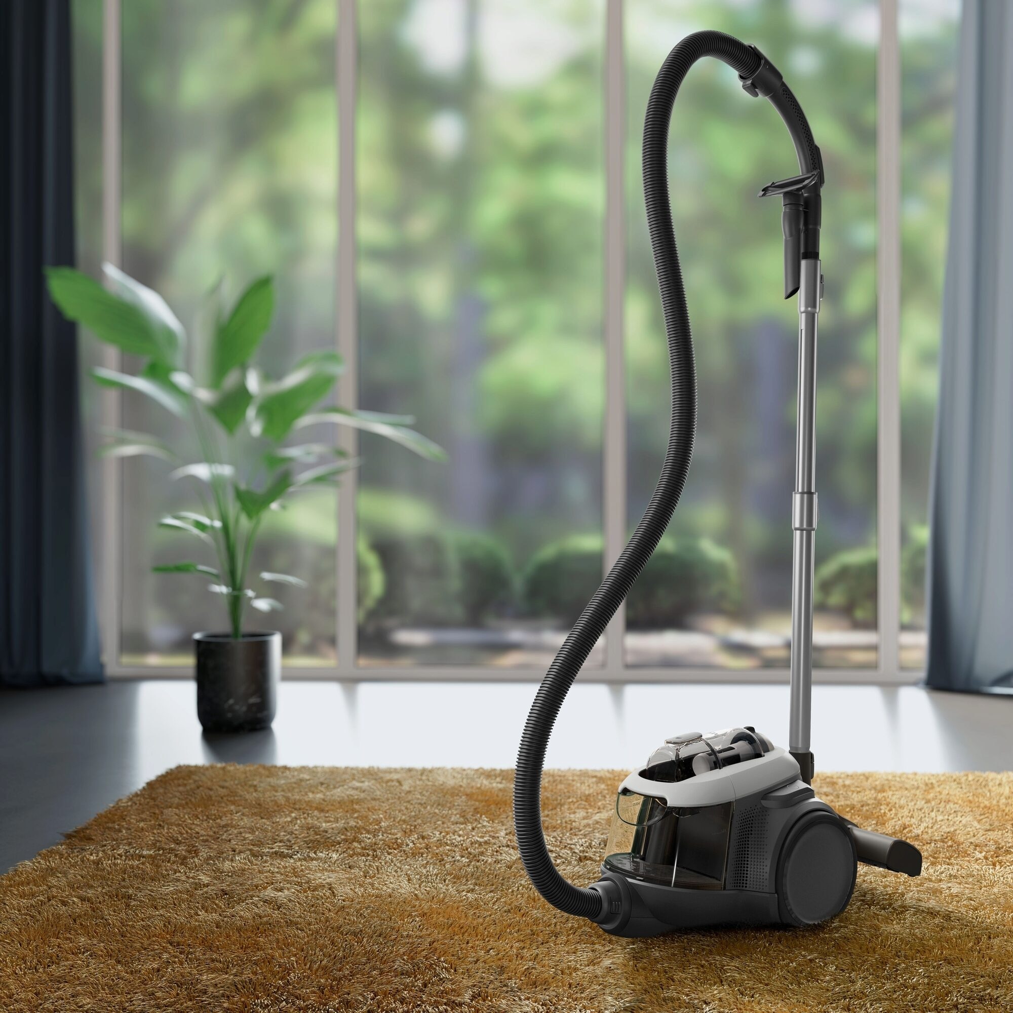 AEG Bodenstaubsauger »AL61C2SW« 700 W beutellos Kraftvolle Reinigung: AUTO‑Bodendüse für Hartböden, Teppiche & Laminat