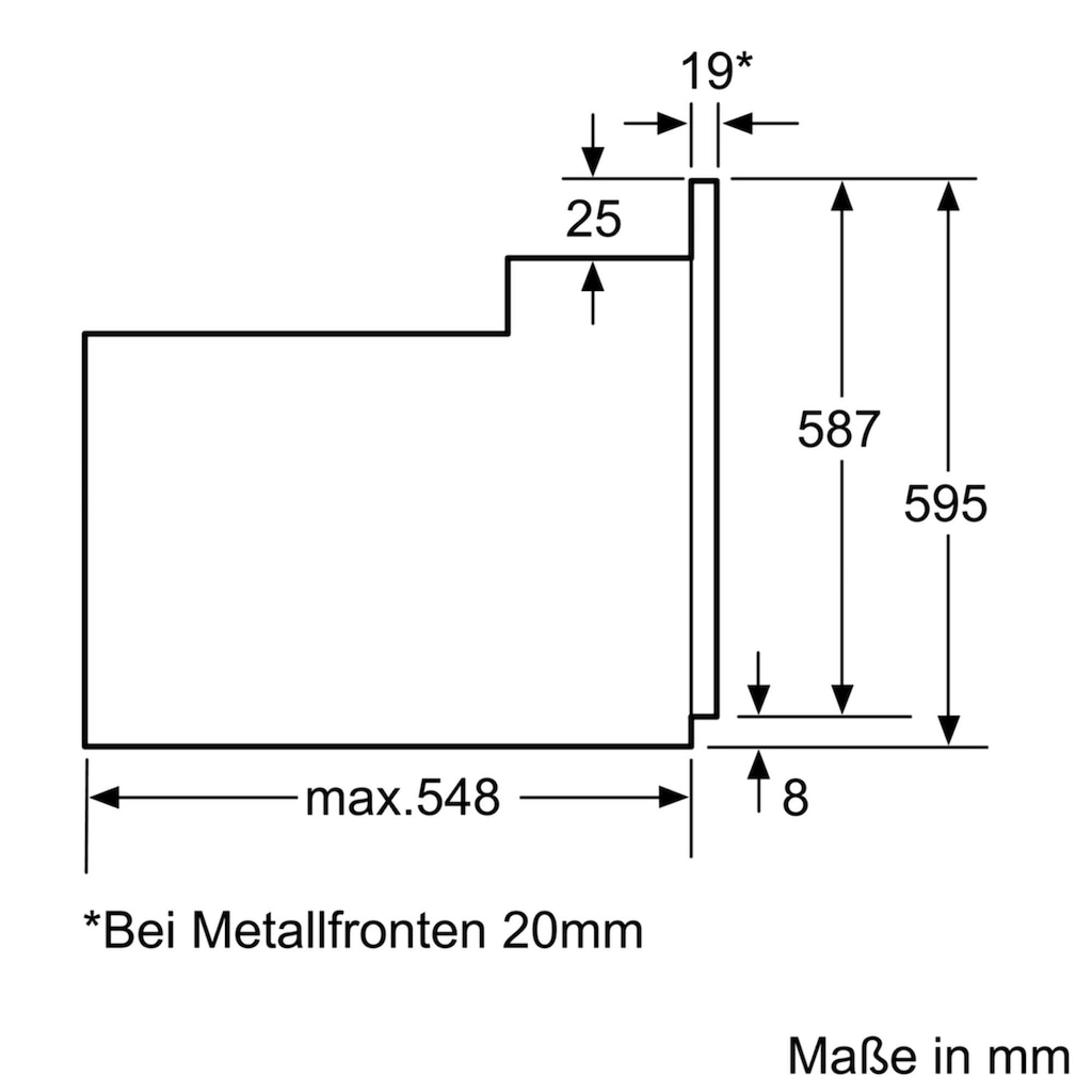 SIEMENS Backofen-Set »EQ112DA1ZM«, HB113FBS1, mit Teleskopauszug nachrüstbar