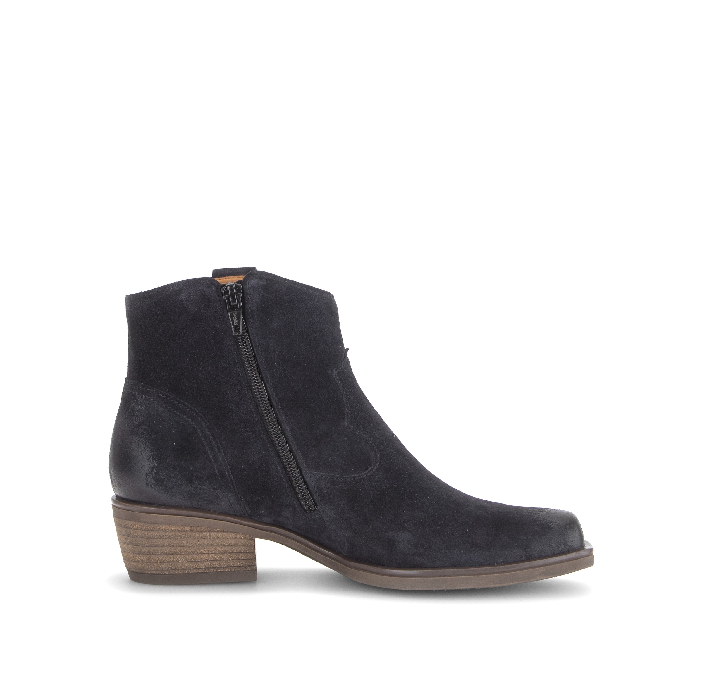 Gabor Westernstiefelette  Blockabsatz, Cowboyboots in Karreeform, Weite G (= weit)