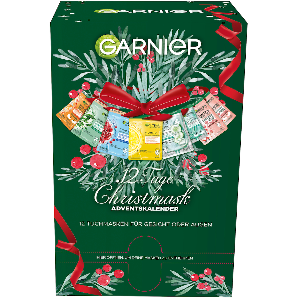 GARNIER Gesichtsmaske »Garnier Tuchmasken Adventskalender«