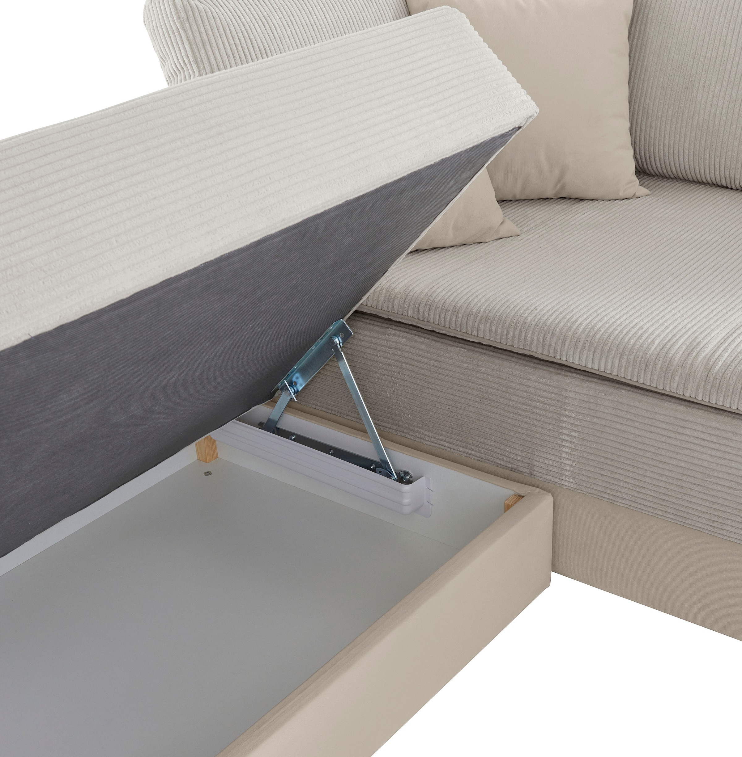 INOSIGN Ecksofa »Night & Day L-Form«, mit Boxspring Bettfunktion 180x200 cm, Dauerschläfer