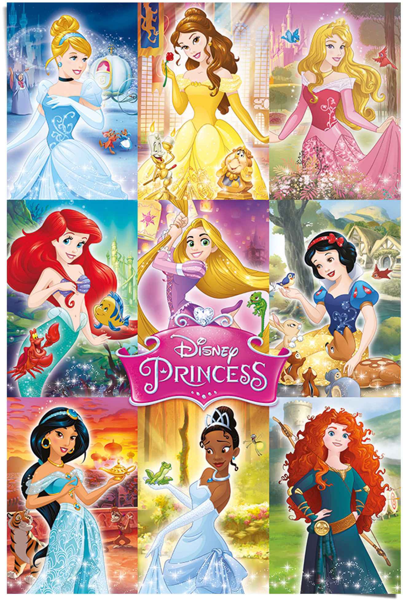Reinders! Poster »Disney`s Prinzessinnen Kollage«, (1 St.)