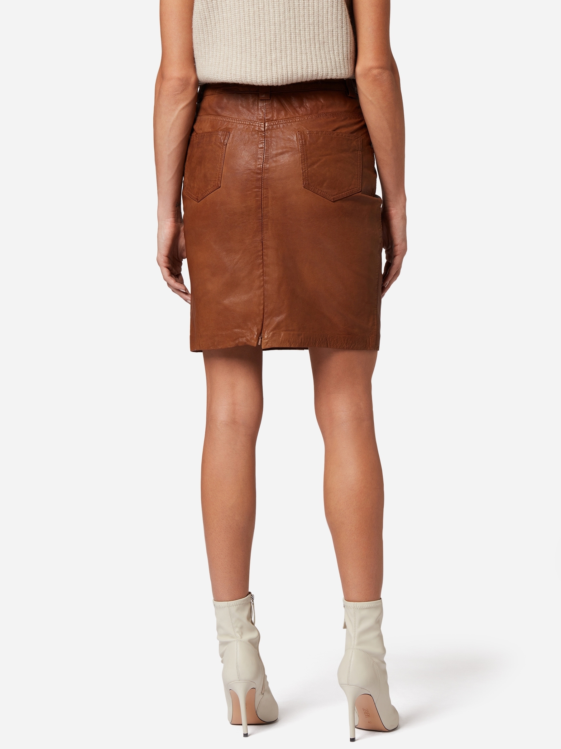RICANO Bleistiftrock »Lederrock 0132 Skirt« Handgefertigt aus echtem Leder