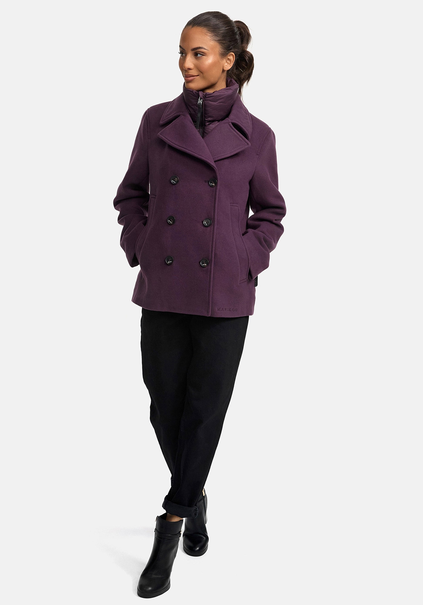 Marikoo Winterjacke »Marikoo Aylaraa Damen Winter Kabanjacke N044«