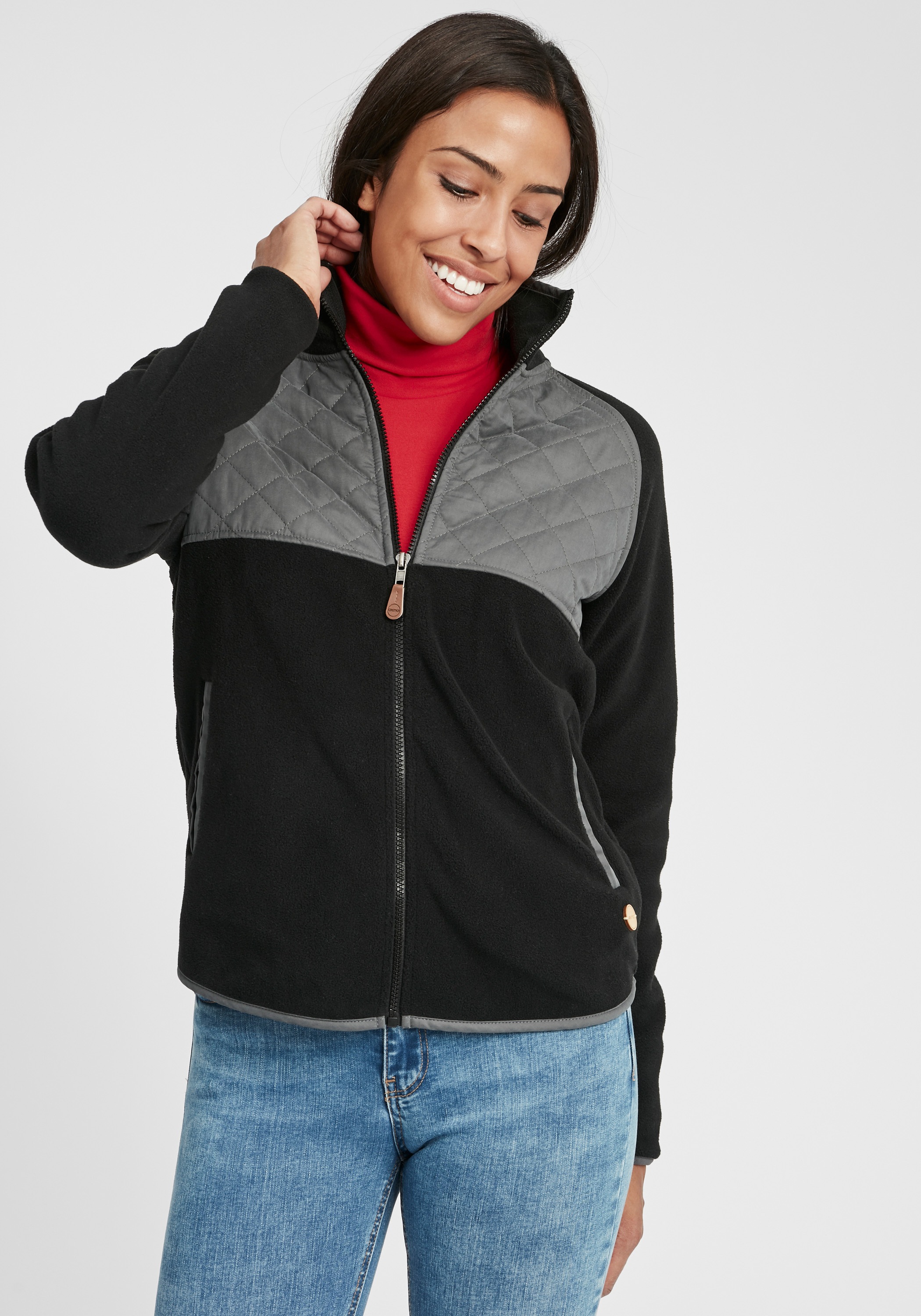 OXMO Kapuzenfleecejacke »Sweatjacke OXMalin«
