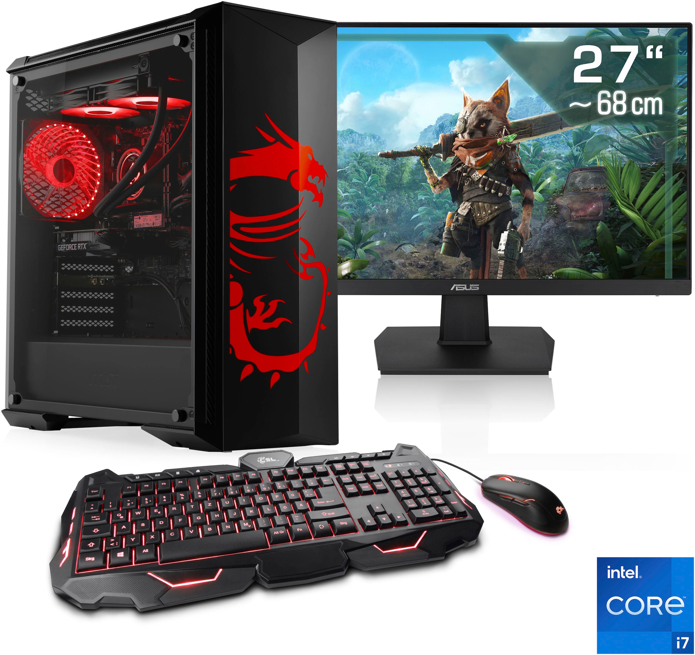 Gaming-PC-Komplettsystem »HydroX V29578 MSI Dragon Advanced Edition«