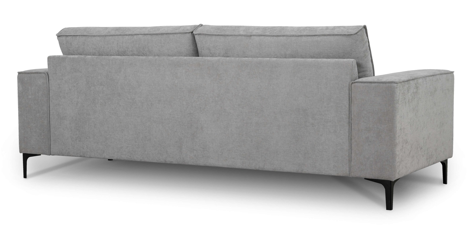 Places of Style 3-Sitzer »3er Sofa Oland, Struktur, Flachgewebe, Luxus-Microfaser, Boucle«, 224 cm, Wellenunterfederung, Skandi-Design, Metallfüße