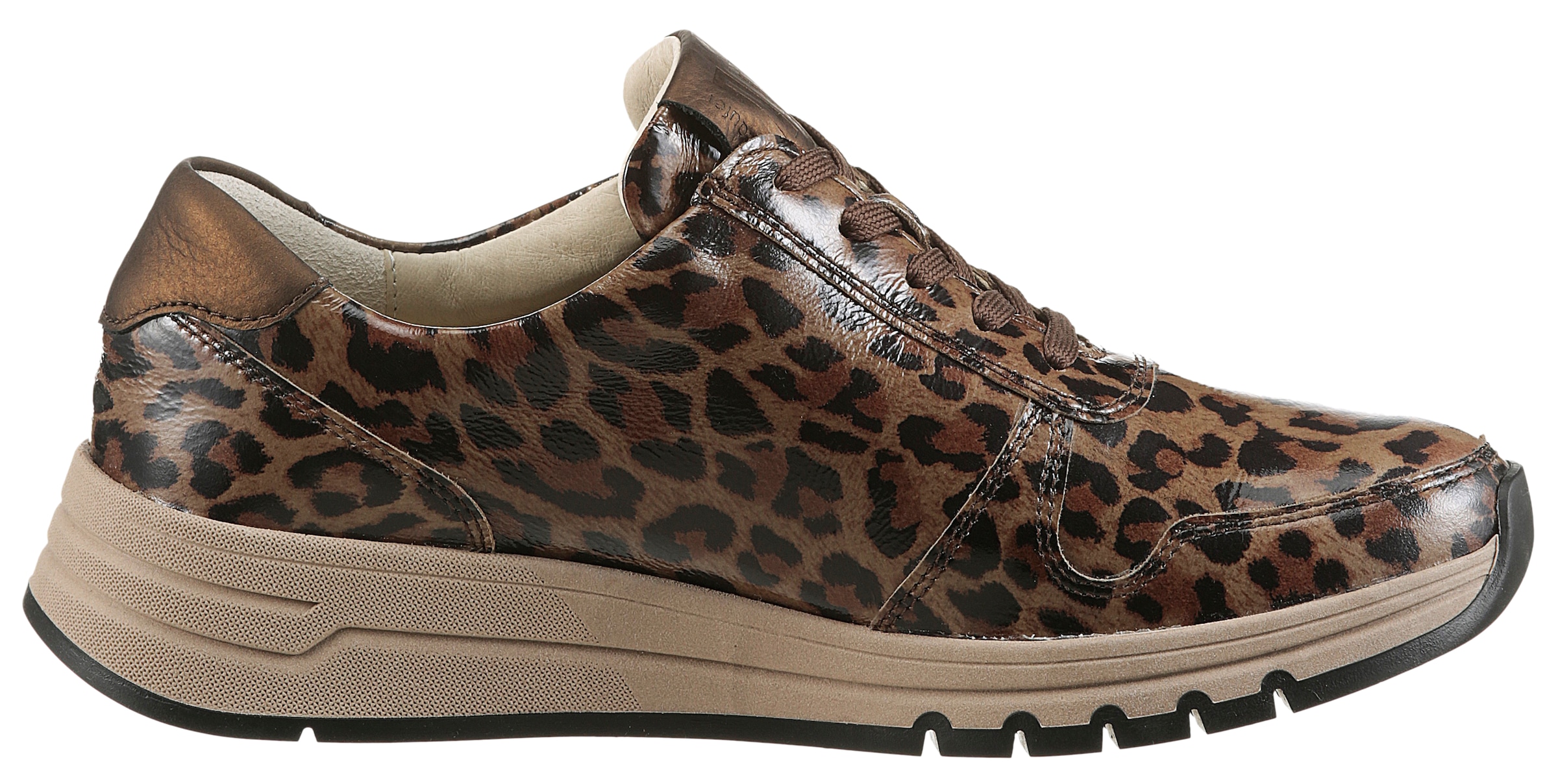 Waldläufer Keilsneaker »H-APRIL«  Bequemschuh, Halbschuh, Schnürschuh im Leo-Look