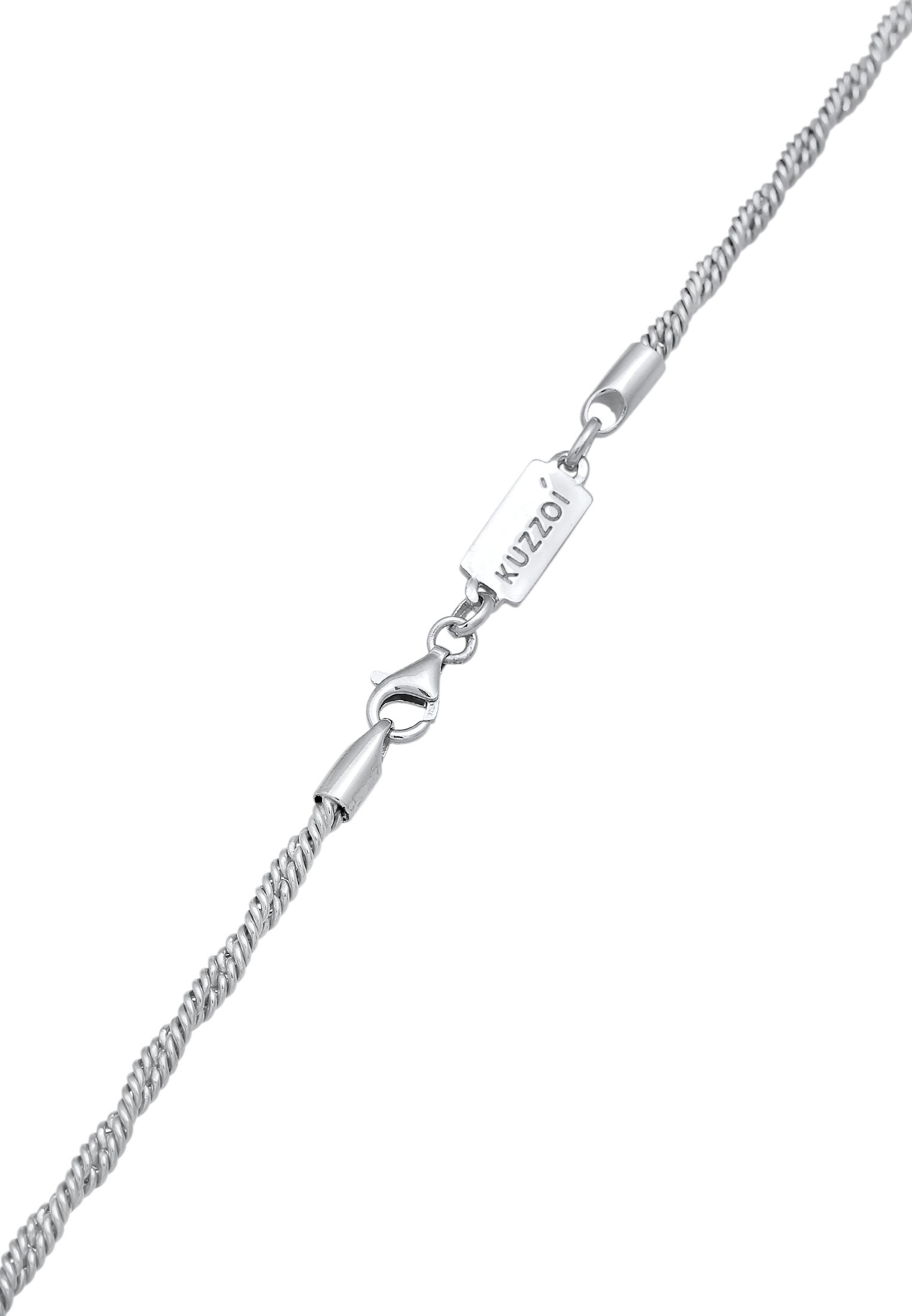 Kuzzoi Silberkette »Halskette Herren Basic Kordelkette Gedreht 925 Silber«