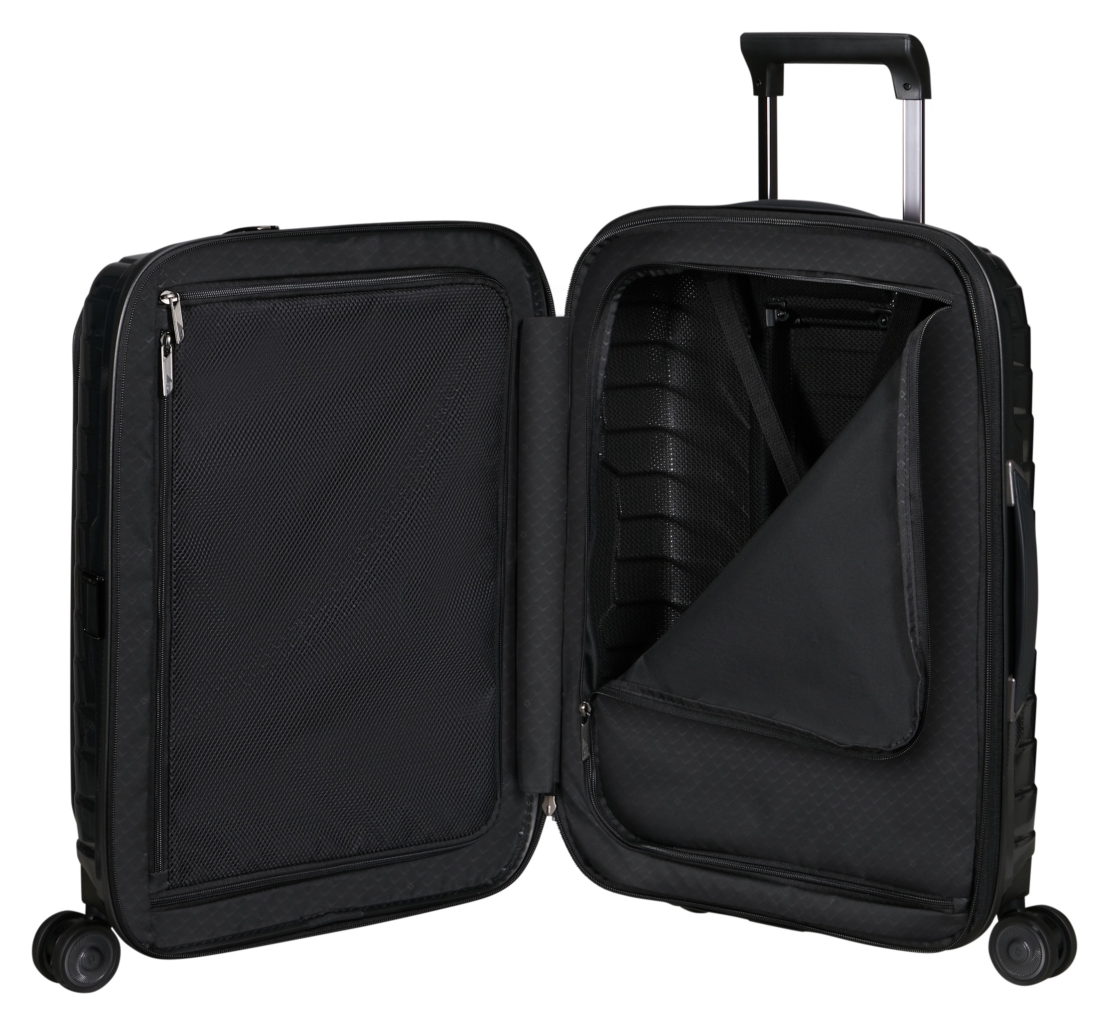 Samsonite Hartschalen-Trolley »PROXIS 55 EXP easy access«, 4 Rollen, Handgepäck Hartschalenkoffer Volumenerweiterung Laptopfach