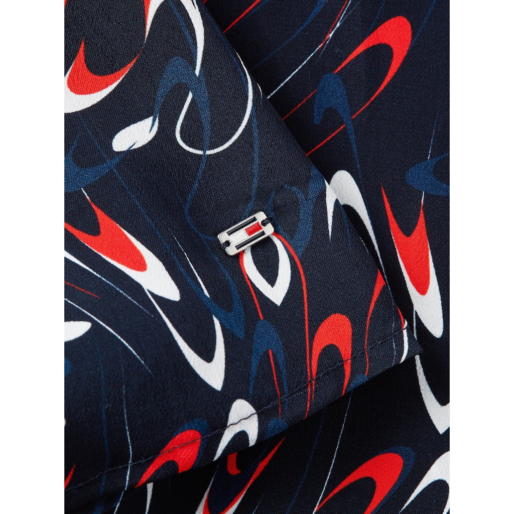 Tommy Hilfiger Blusenkleid »SMALL RIBBON F&F SS SHORT DRESS«, mit Allover-Muster
