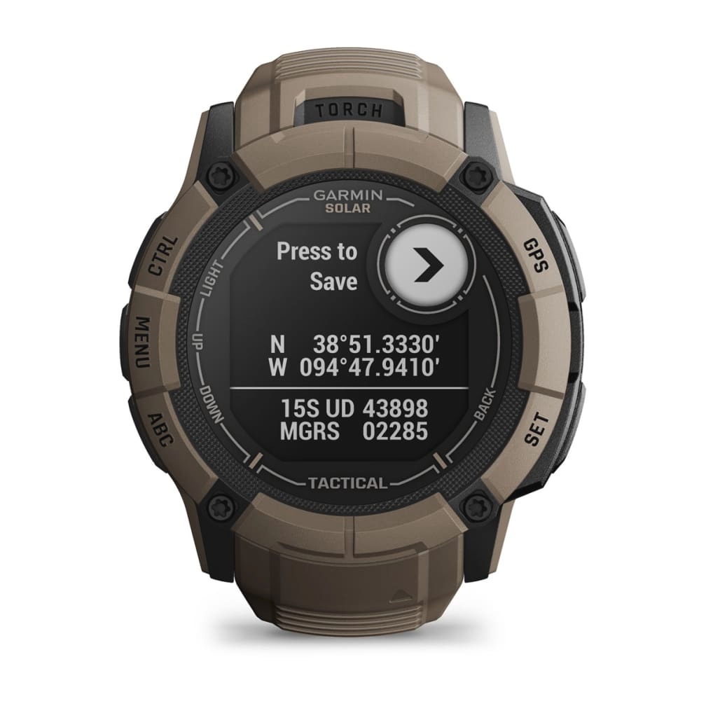 Garmin Smartwatch »Instinct 2X Solar Tactical Edition«, (2,8 cm / 1,1 Zoll), Proprietär,)