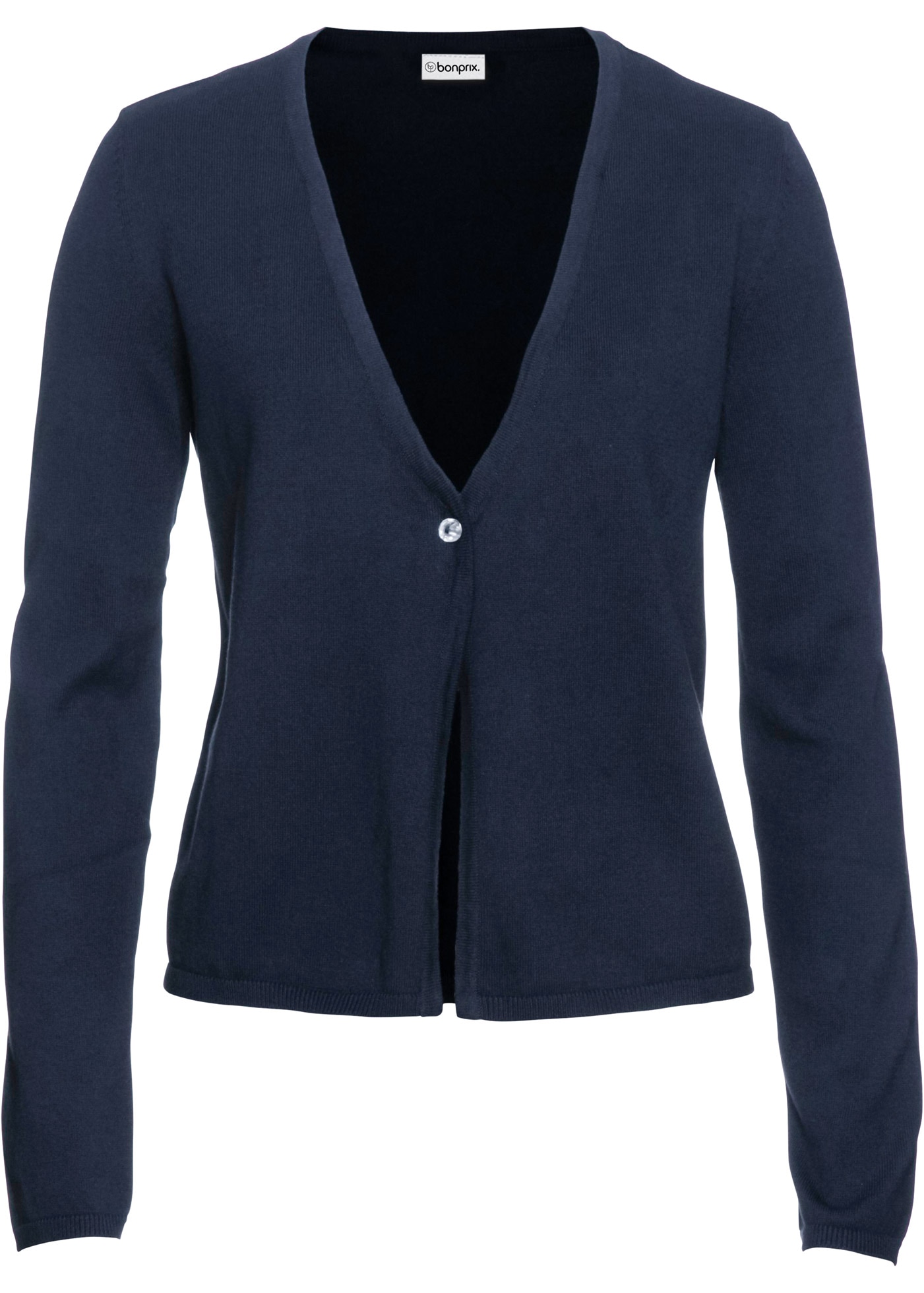 bonprix Strickjacke 1 bequeme Passform, klassischer Stil, aus Baumwolle und Polyamid