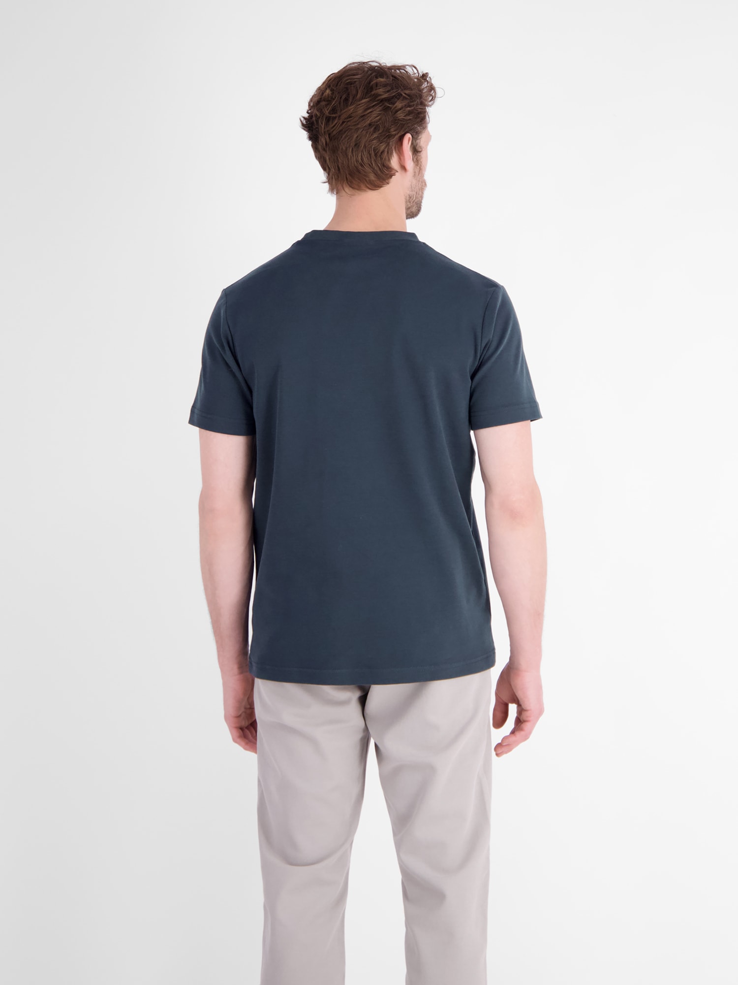 LERROS T-Shirt »Legeres T-Shirt mit Rundkragen aus reiner Baumwolle«