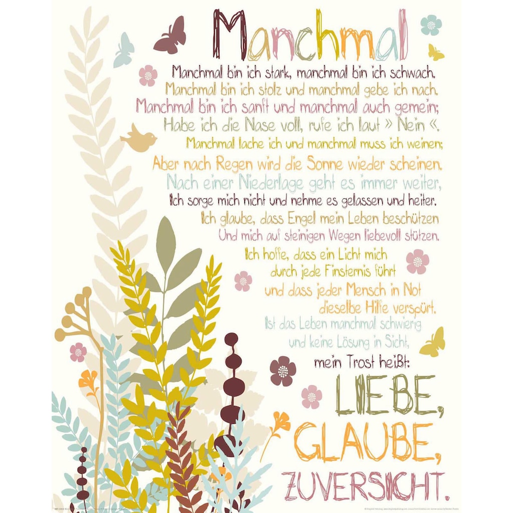 Home affaire Deco-Panel »Manchmal«