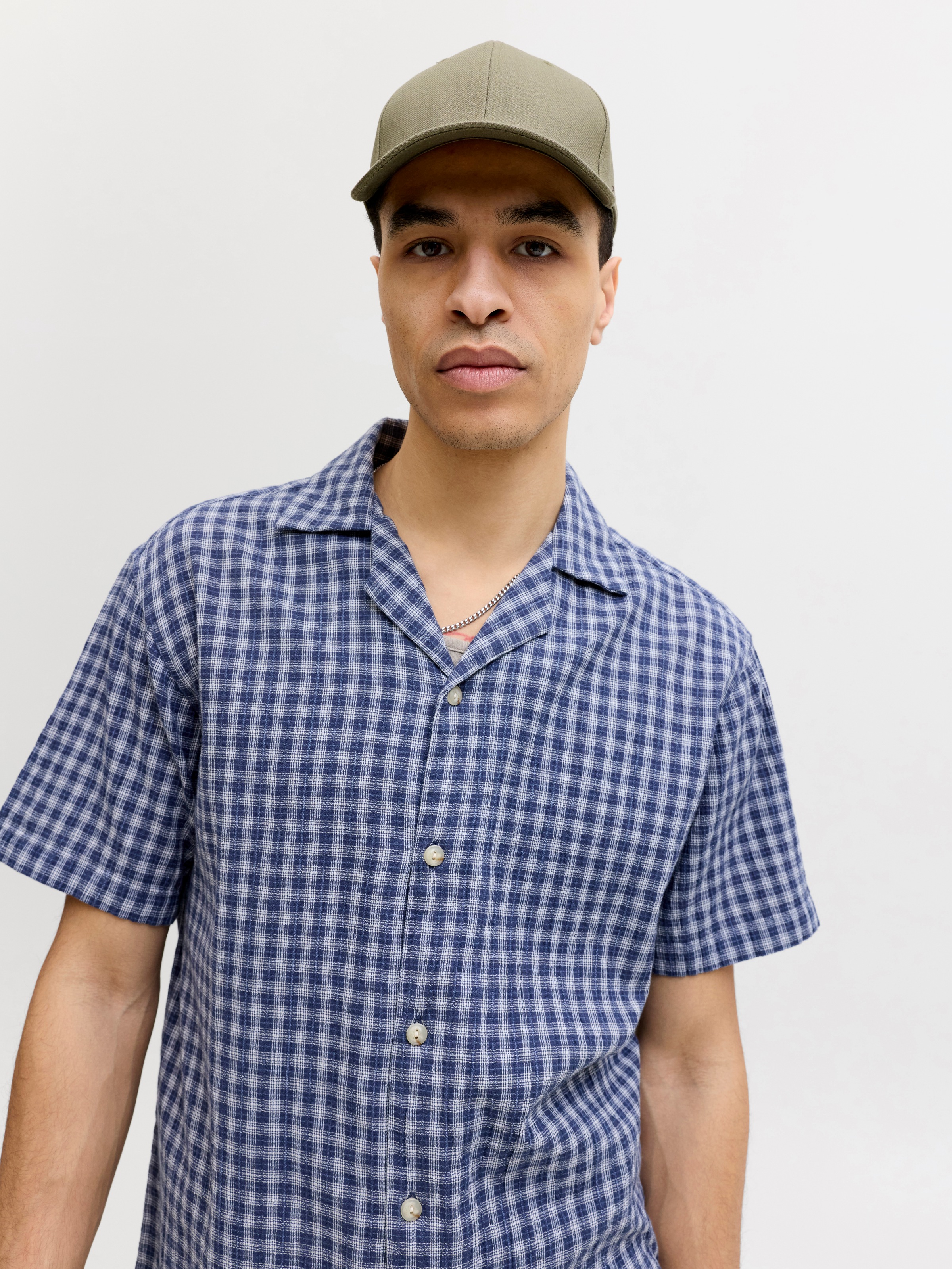 Jack & Jones Baseball Cap »JACBASE LOUIS LINEN BLEND CAP SN« mit Branding