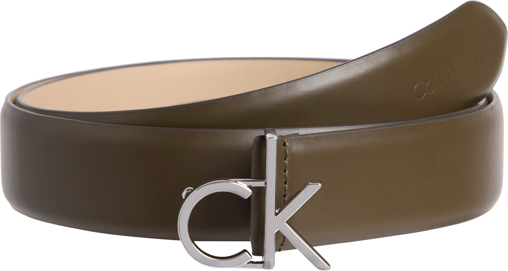Calvin Klein Ledergürtel »CK BUCKLE BELT 3.0_SMOOTH«, mit CK-Logoschließe