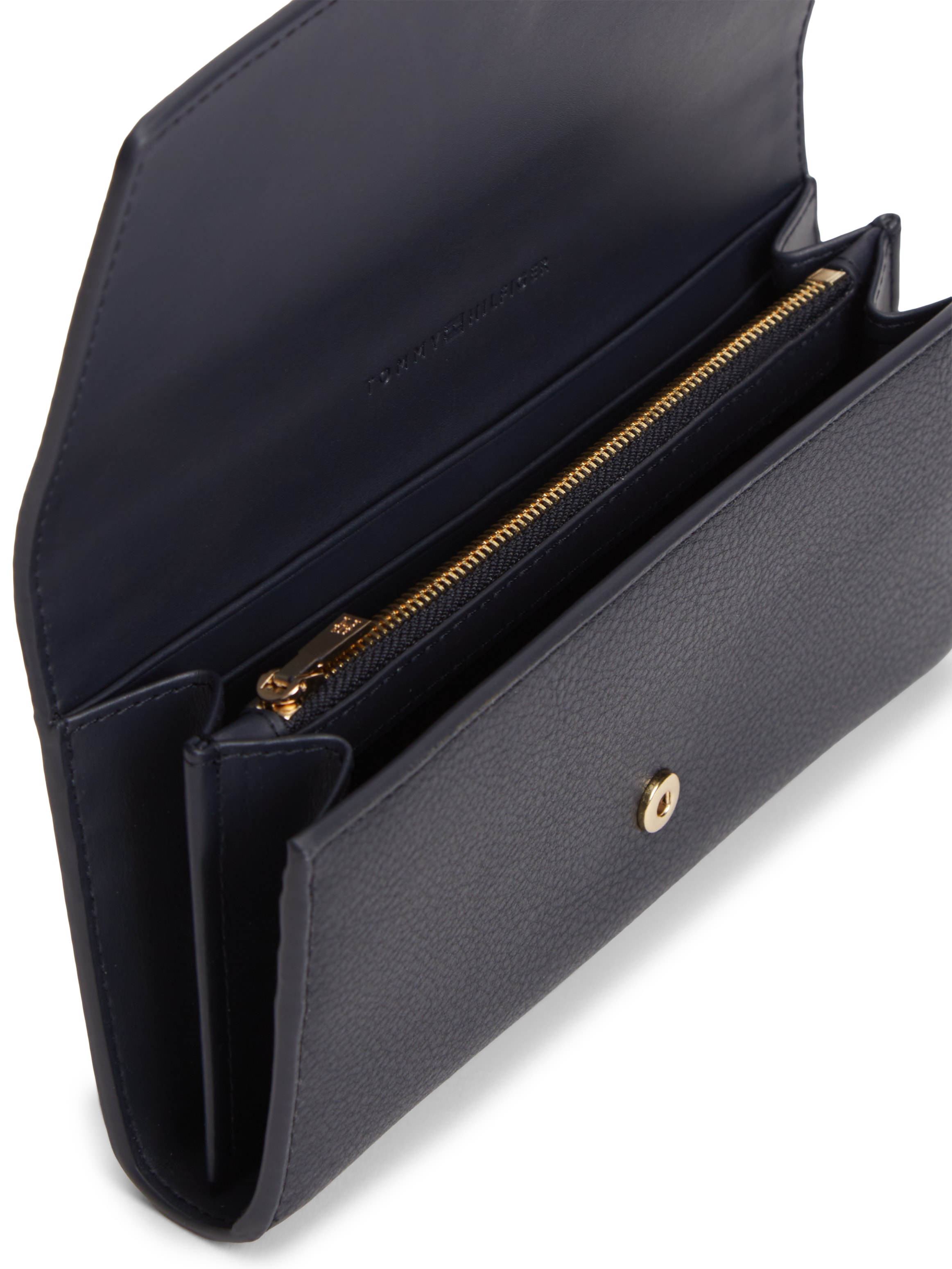 Tommy Hilfiger Geldbörse »TH ICON LRG FLAP WALLET CORP« Unisex Geldbeutel, Portemonnaie mit TH-Schmucklogo