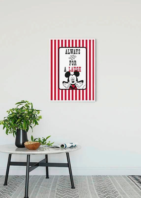 Komar Poster »Mickey Mouse Laugh«, Disney, (1 St.), Kinderzimmer, Schlafzimmer, Wohnzimmer