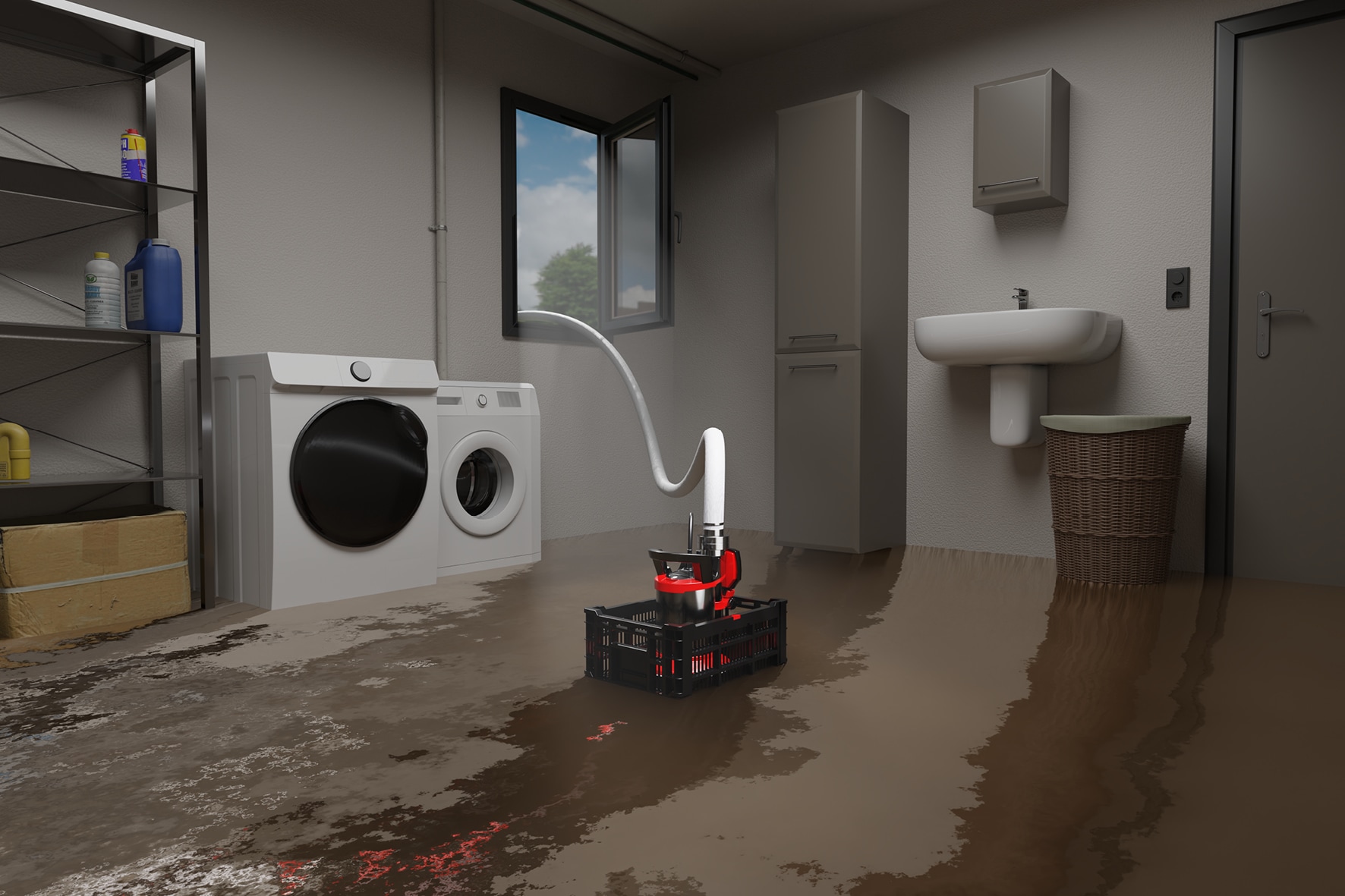 Einhell Schmutzwasserpumpe »Einhell Flutset GE-DP 7535 N LL ECO«