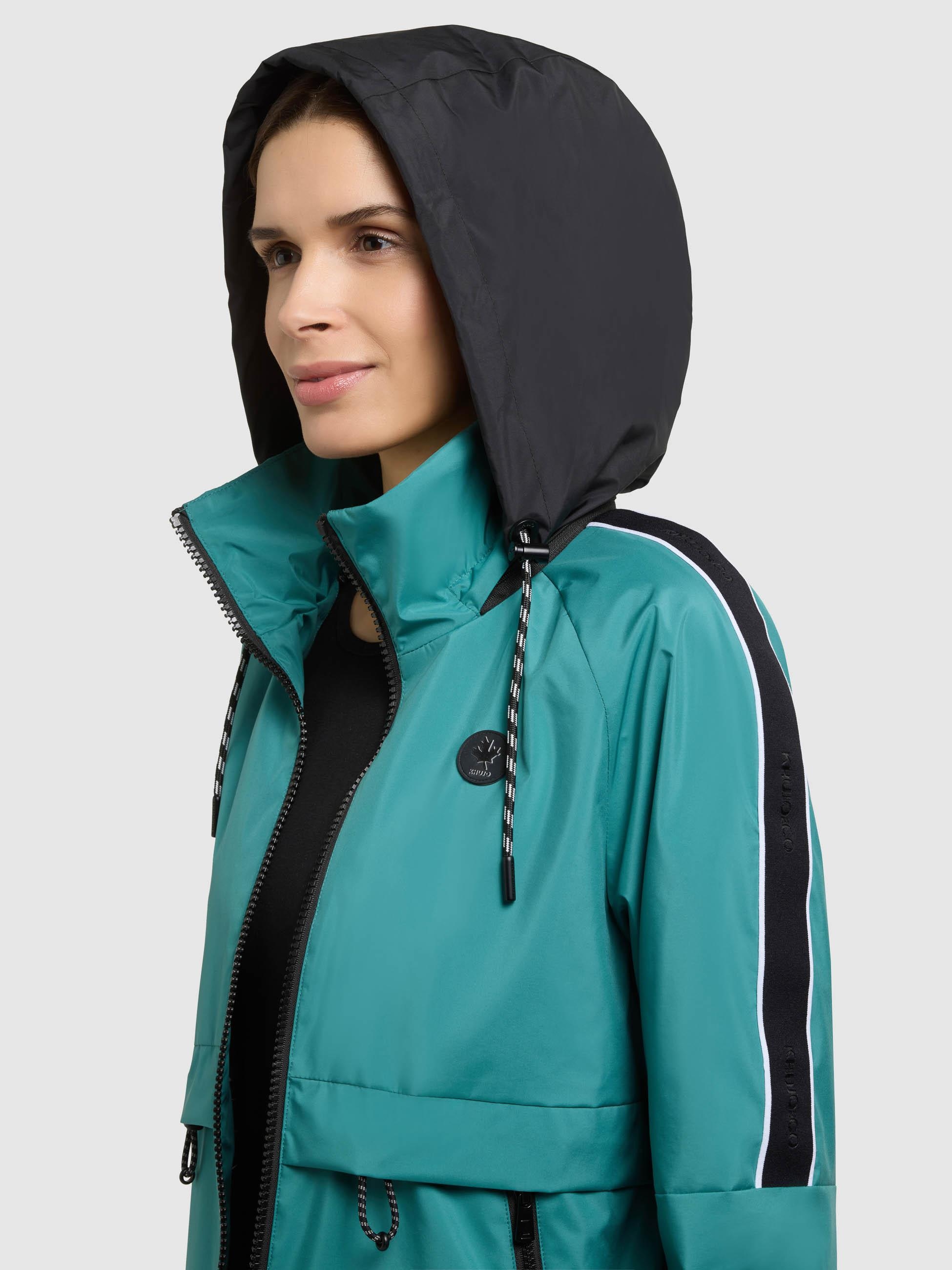 khujo Windbreaker »Windbreaker Olia« mit Kapuze Übergangsjacke mit im Kragen verstaubarer Kapuze