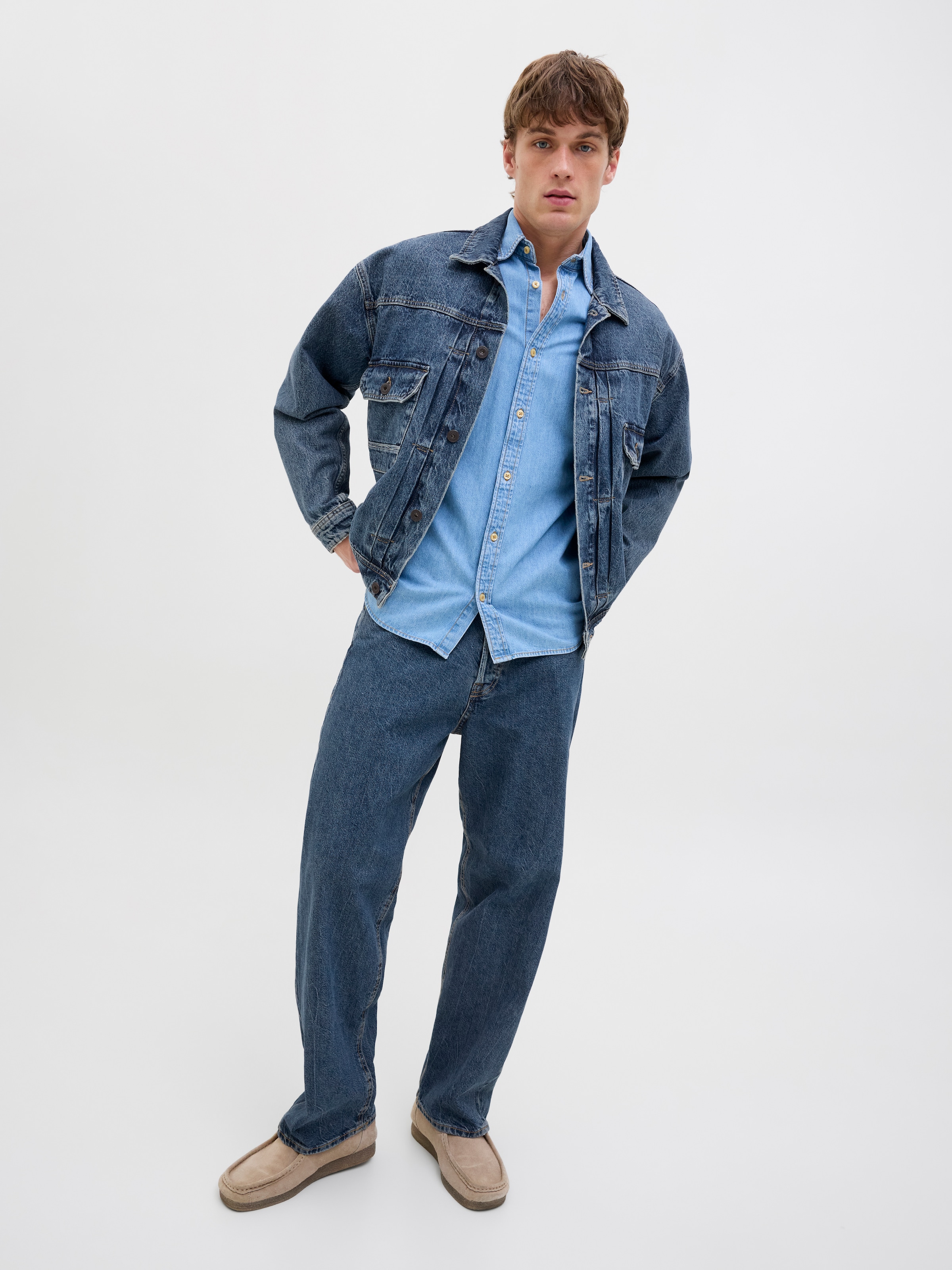 Jack & Jones Relax-fit-Jeans »JJIALEX JJORIGINAL SQ 738« Baumwolle, baggy fit