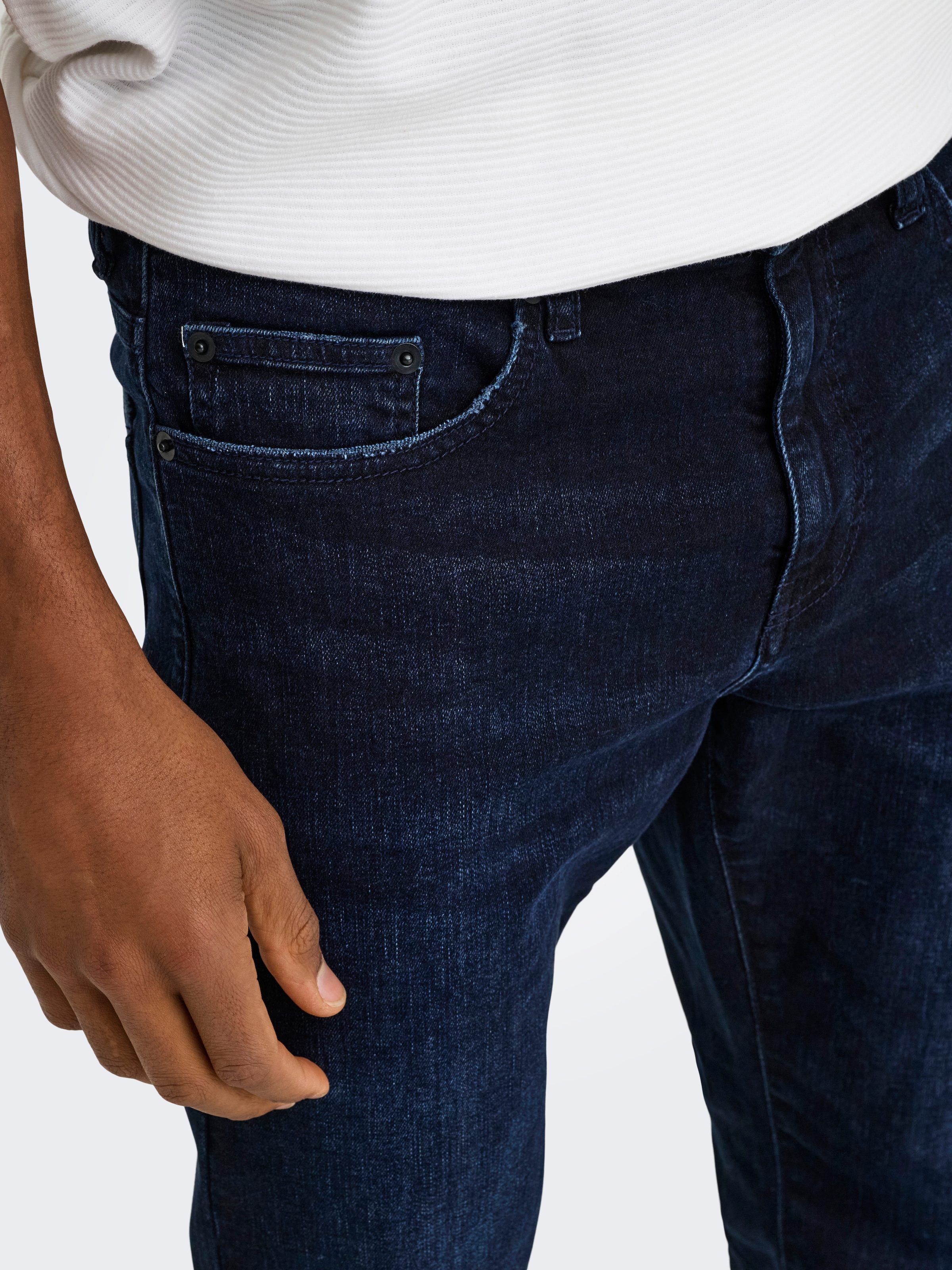 ONLY & SONS Regular-fit-Jeans »ONSWEFT REG. BLUE BLK 2652 MAT DNM NOOS« Baumwollmischung, regular fit