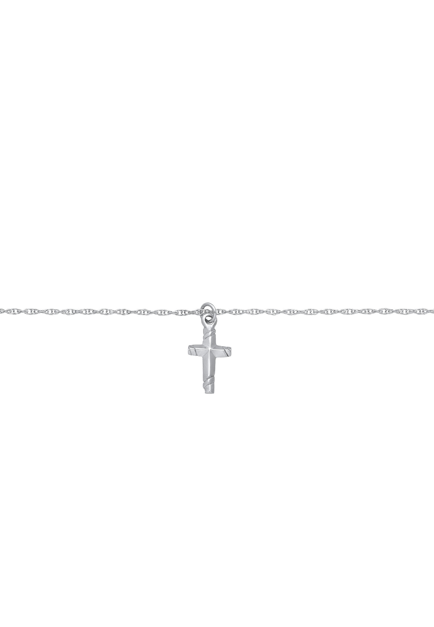 Elli Choker »Halskette Choker Kreuz Gedreht Modern 925 Silber«
