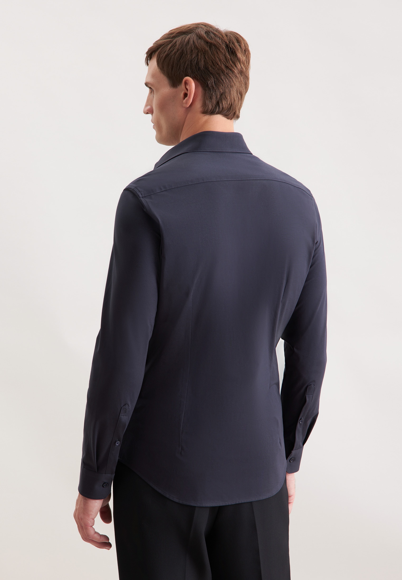 seidensticker Businesshemd »Schwarze Rose« Slim 1/1 Kentkragen Uni