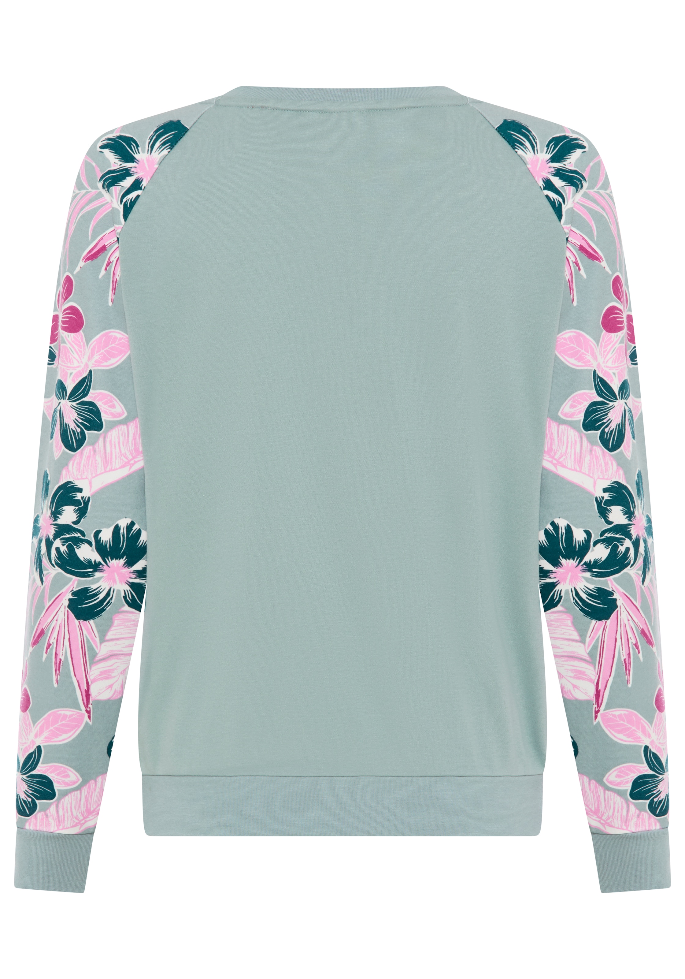 KangaROOS Sweatshirt , Ärmel mit Blumendruck
