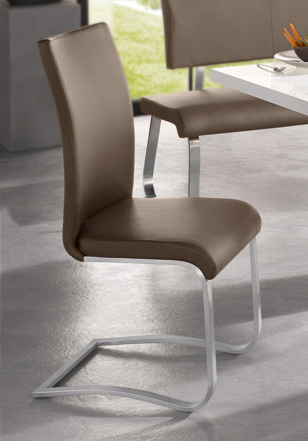 MCA furniture Freischwinger »Arco«, (Set), 6 St., Kunstleder, 2er-, 4er-, 6er-Set, Stuhl belastbar bis 130 Kg