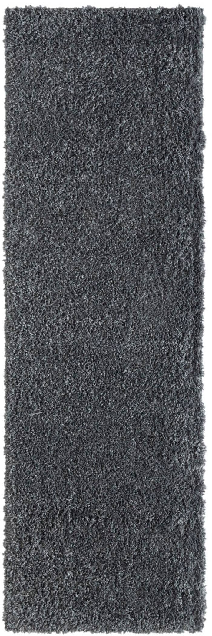 Myflair Möbel & Accessoires Hochflor-Bettumrandung »My Shaggy«, (3 tlg.), Shaggy, Uni-Farben, leicht glänzend, extra flauschig, Läufer-Set