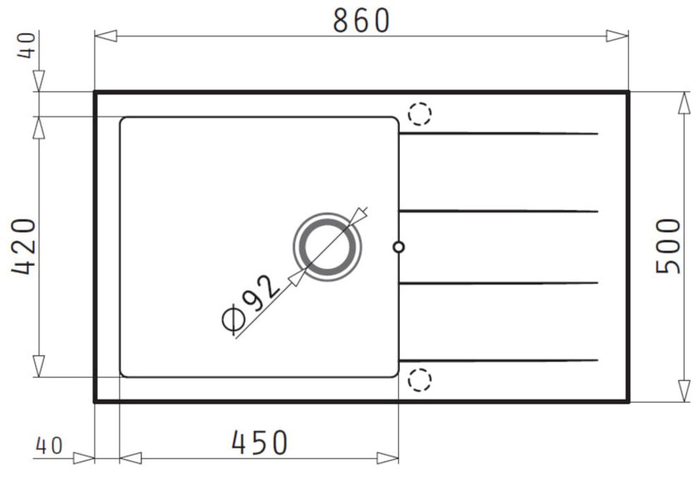 Pyramis Granitspüle »Athlos Plus«