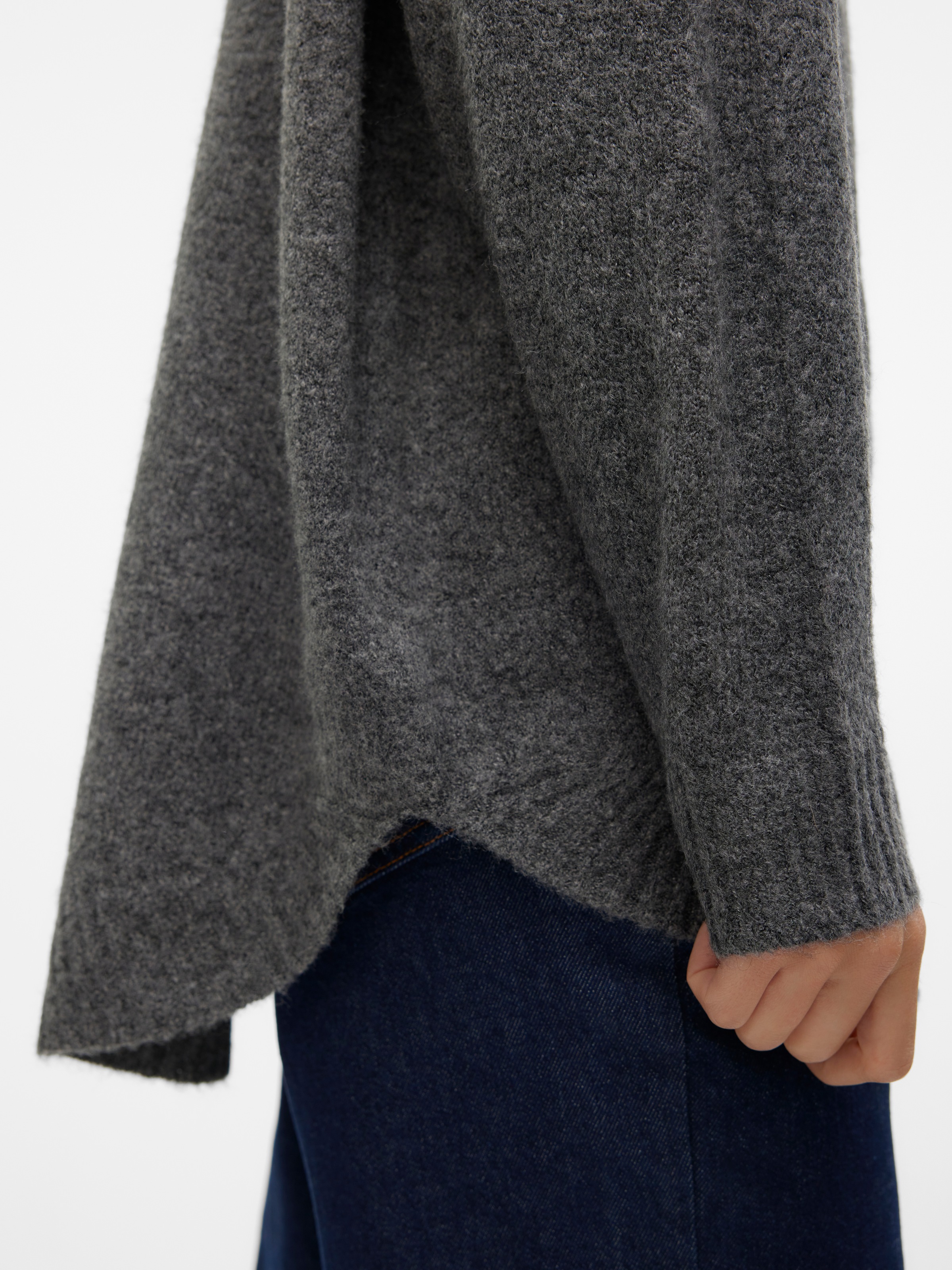 Vero Moda Strickpullover »VMPLAZA LS HIGHNECK LONG PULLOVER GA BOO«