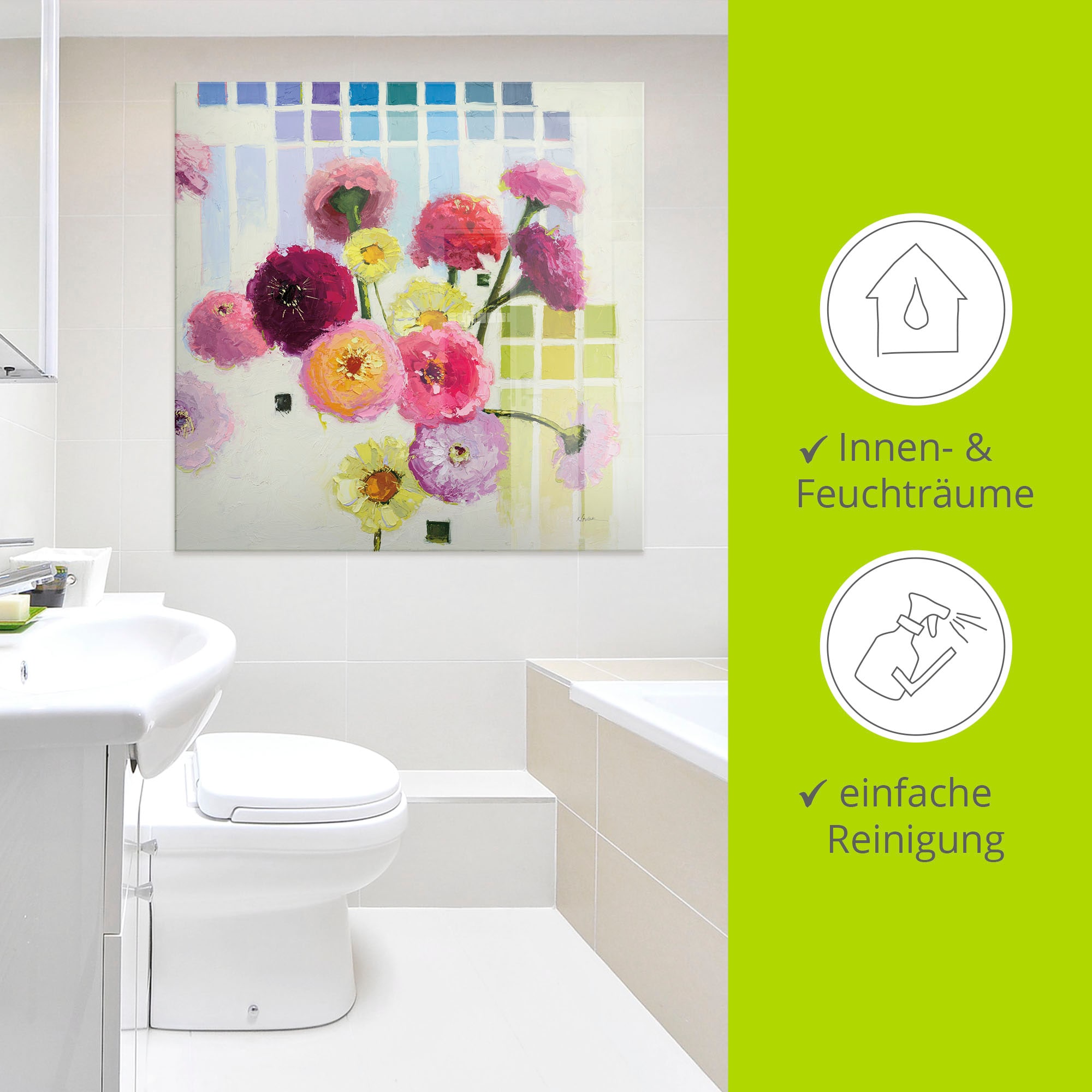 Artland Glasbild »Color Chart II« 1 Stk. tlg. in verschiedenen Größen