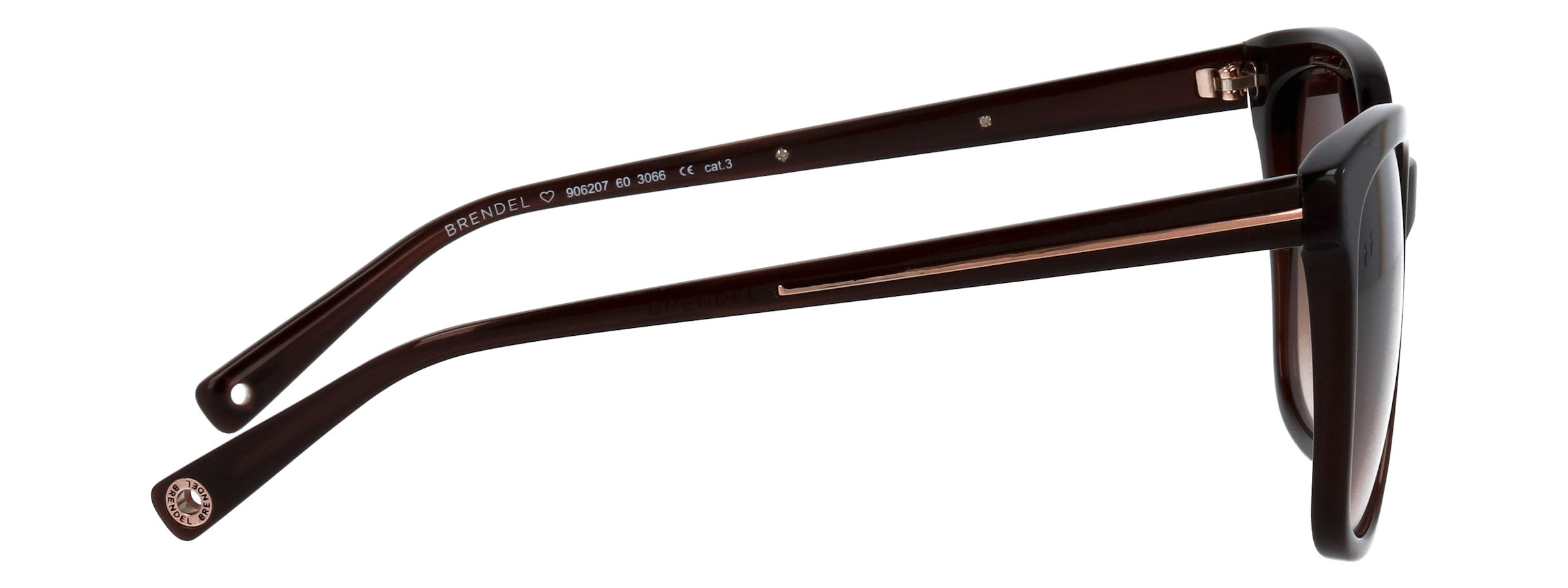 BRENDEL eyewear Sonnenbrille »Modell 906207« Form Karree/Eckig, Logoschriftzug auf Bügel, Kunststofffassung