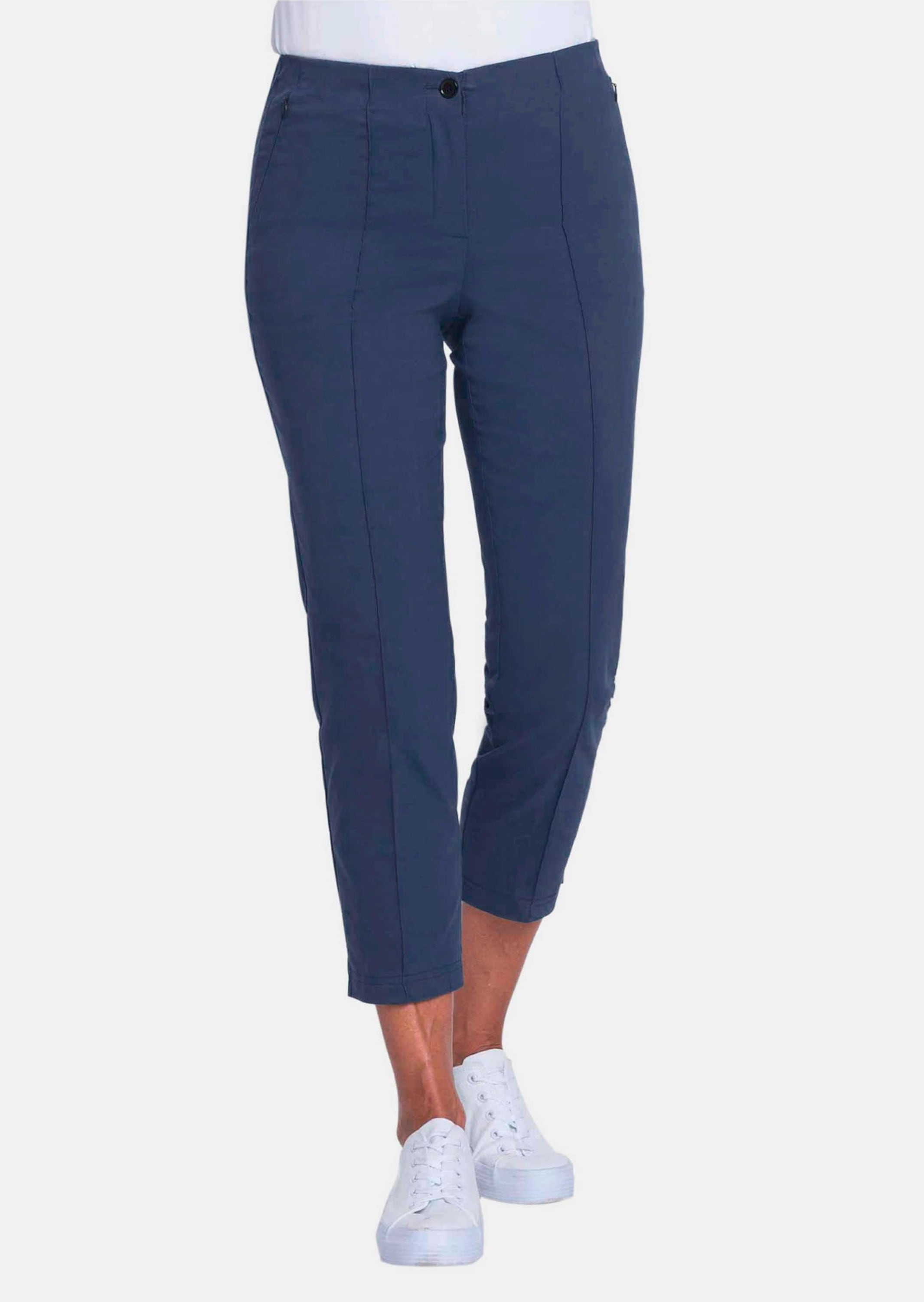 GOLDNER 7/8-Hose »Moderne Hose mit streckenden Biesen«